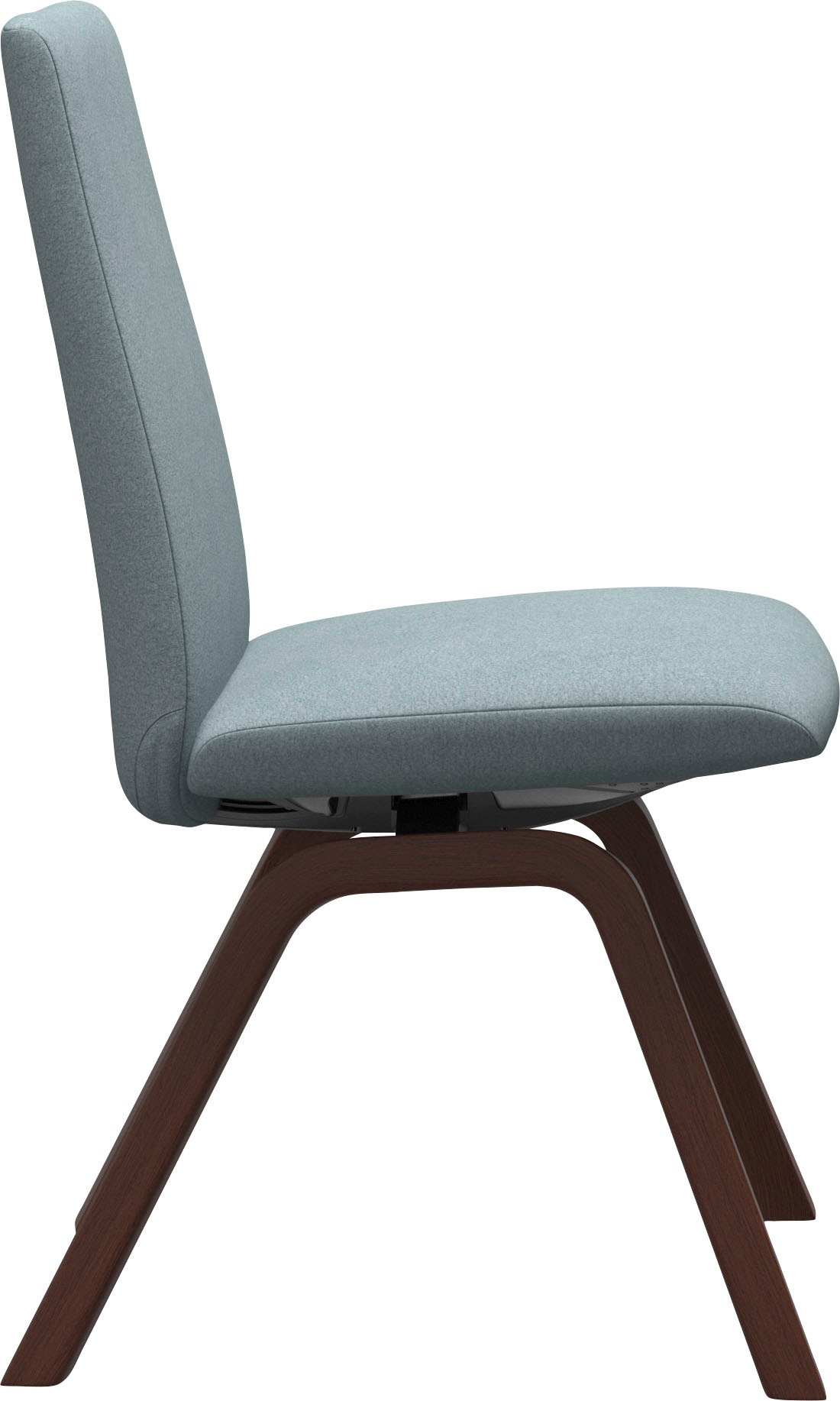 Polsterstuhl STRESSLESS "Laurel", blau (aqua dinamica, walnuss), B:49cm H:92cm T:59cm, Microfaser DINAMICA (88% Polyester, 12% Polyurethan), Stühle, Polsterstuhl, Low Back, Größe M, mit schräggestellten Beinen in Walnuss 3