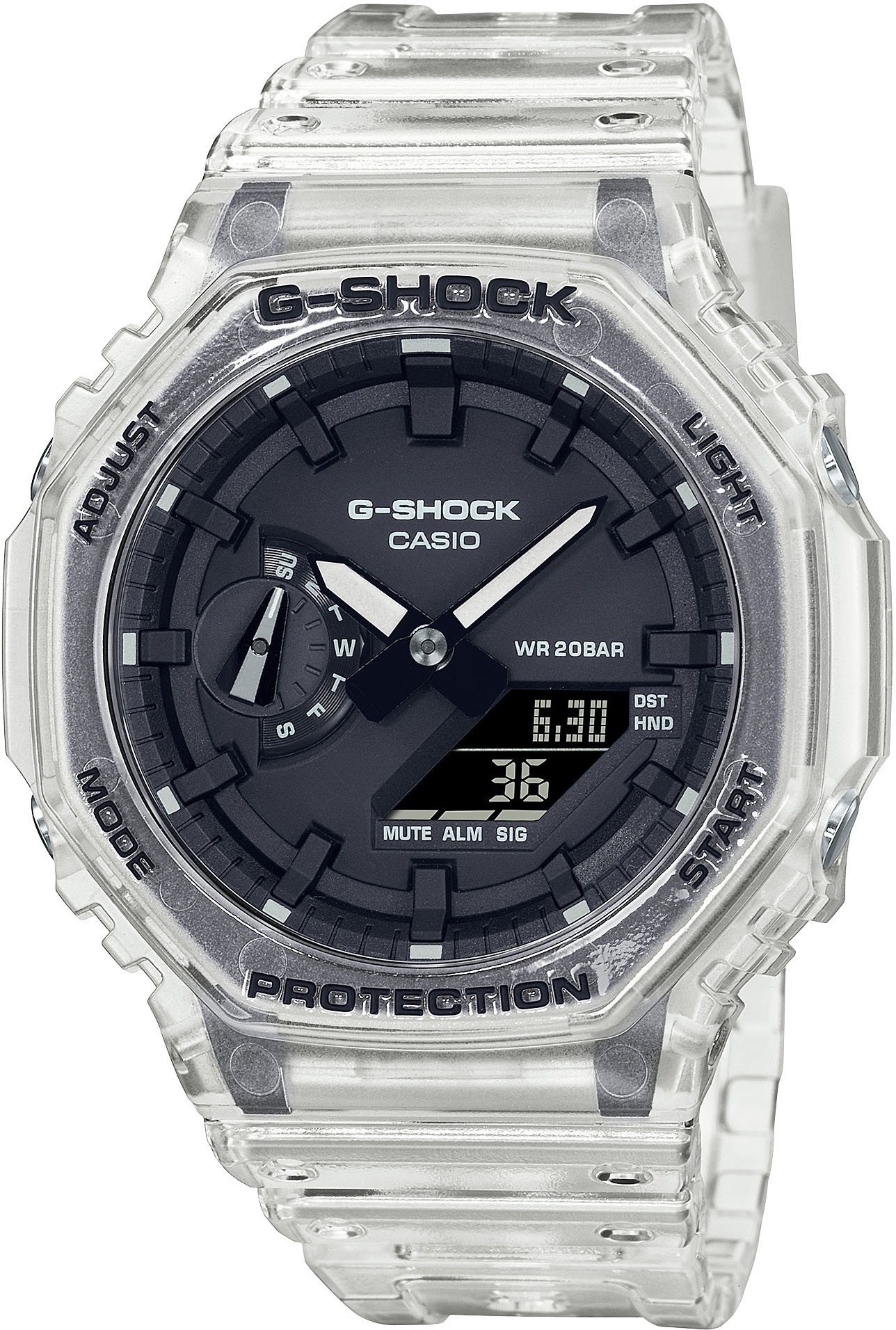 CASIO G-SHOCK Quarzuhr, Armbanduhr,Herrenuhr,digital,bis 20bar wasserd.Resinarmband