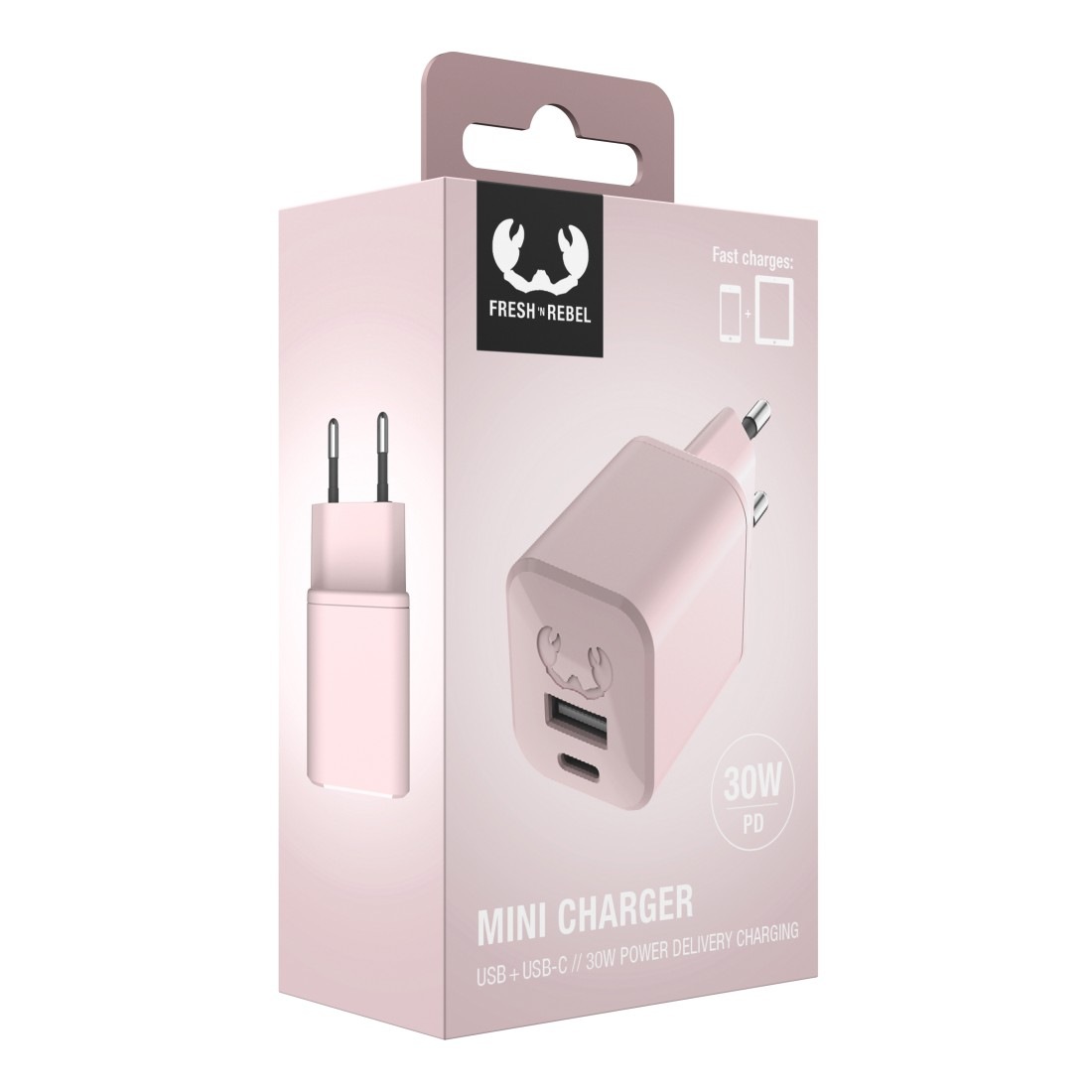 Fresh´n Rebel USB-Ladegerät »Mini-Charger USB-C und USB-A, PD 30W«