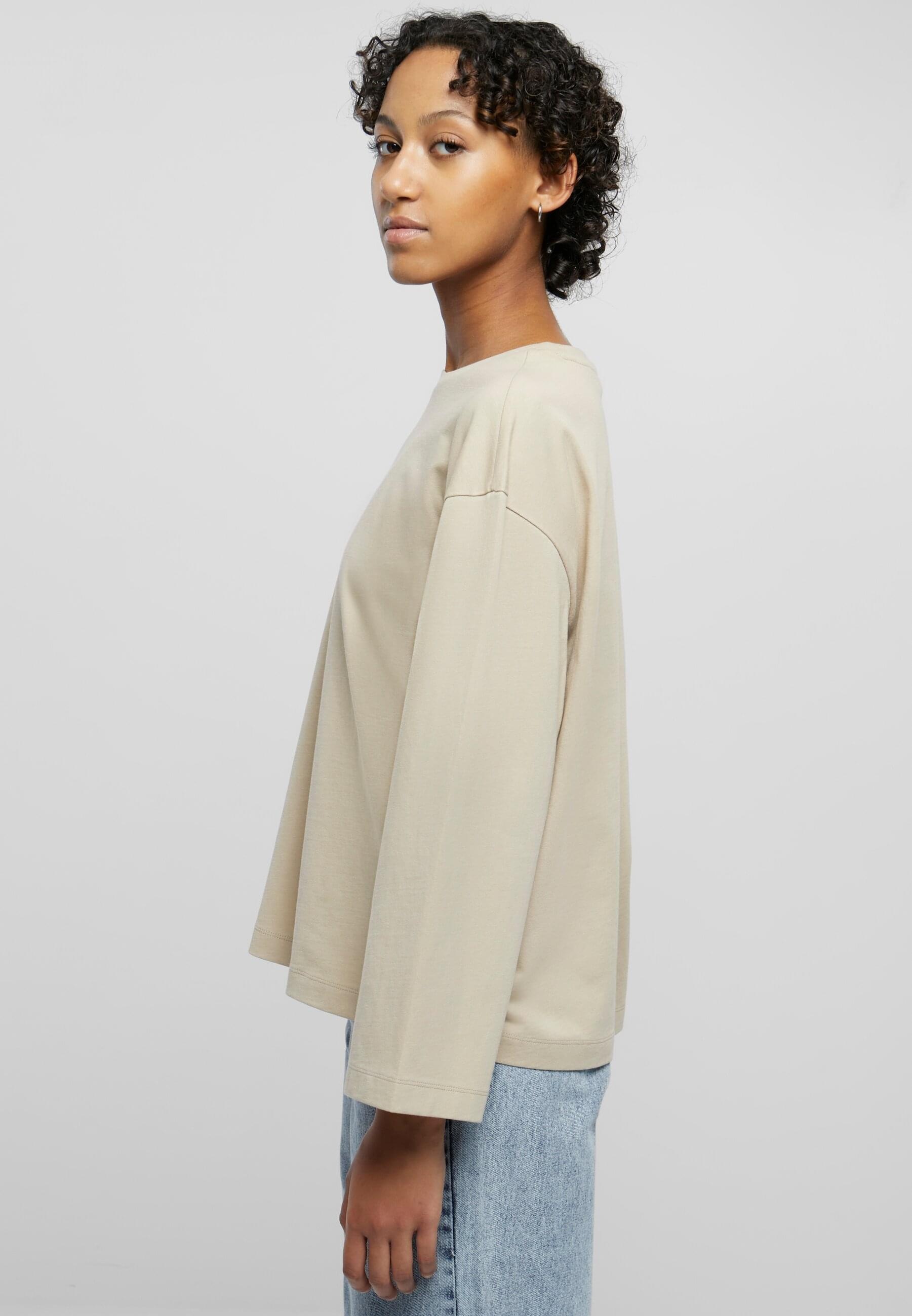 URBAN CLASSICS Longsleeve »Urban Classics Damen Ladies Organic Oversized Longsleeve«, (1 tlg.)