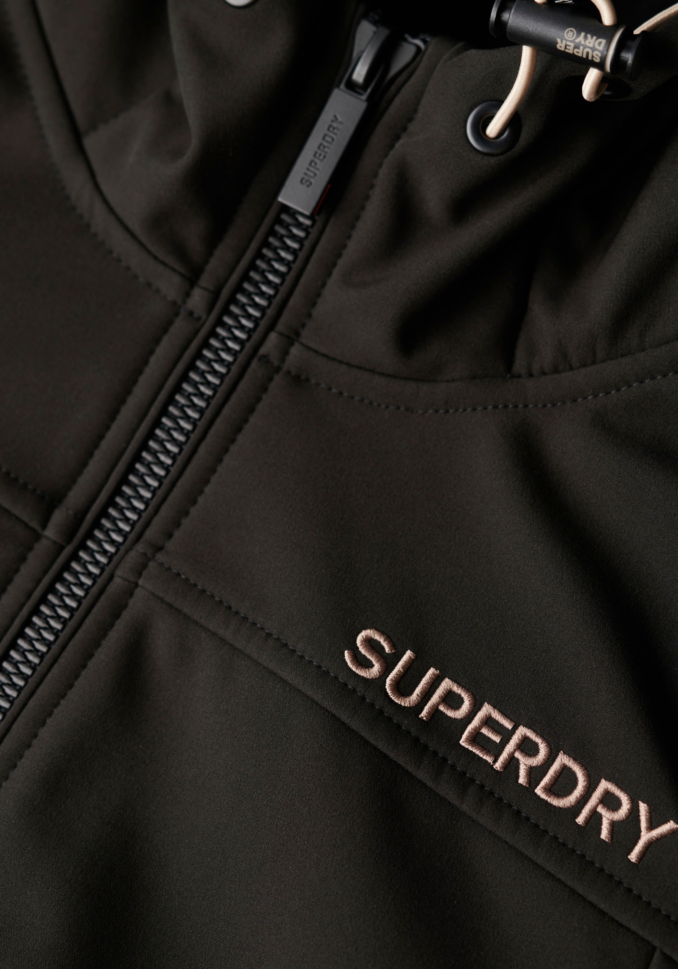 Superdry Softshelljacke »SU-HOODED SOFTSHELL JACKET«, mit Kapuze