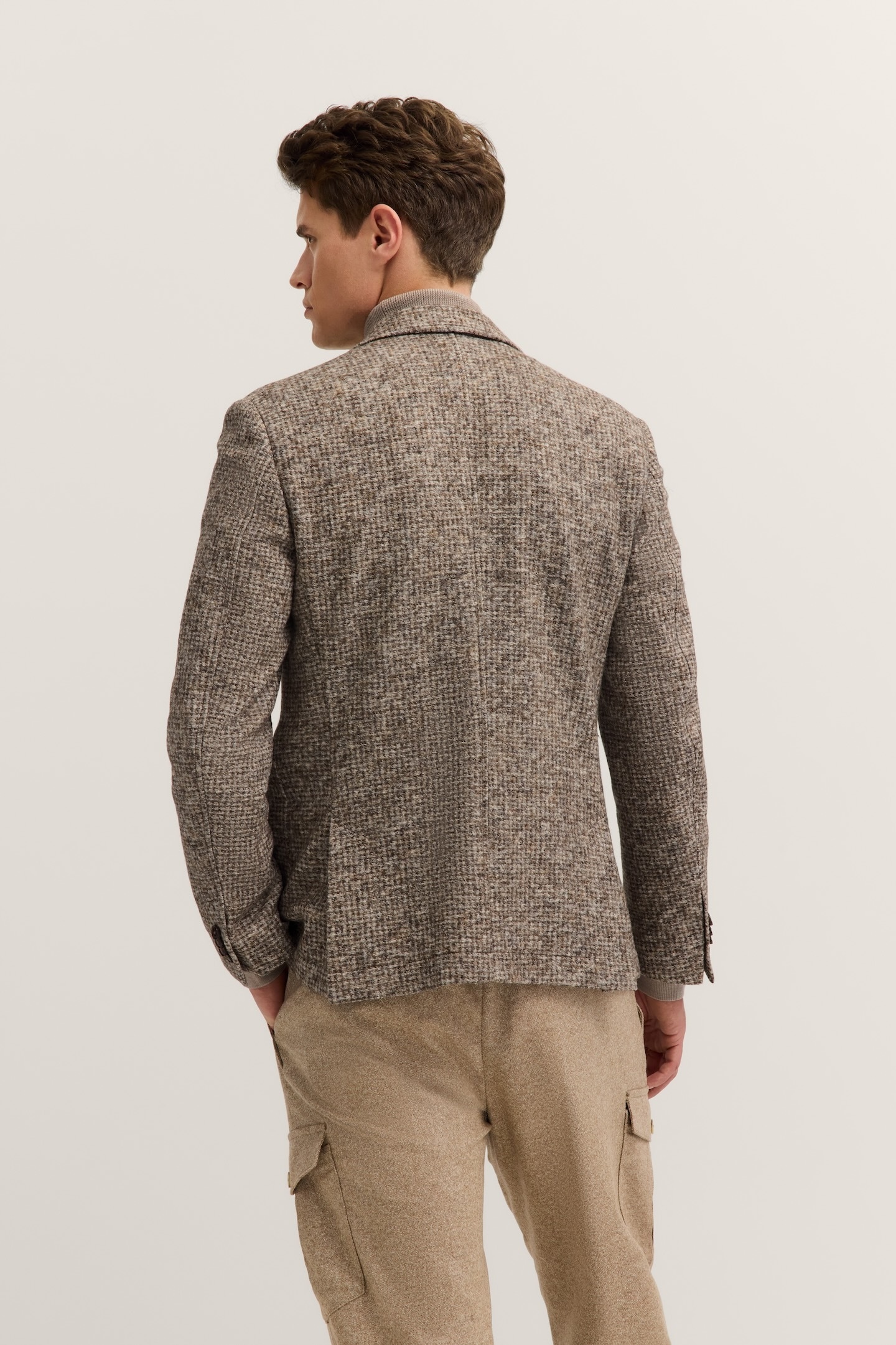 bugatti Sakko »Modern Fit«, Jersey mit Stretch mit Klein-Dessin
