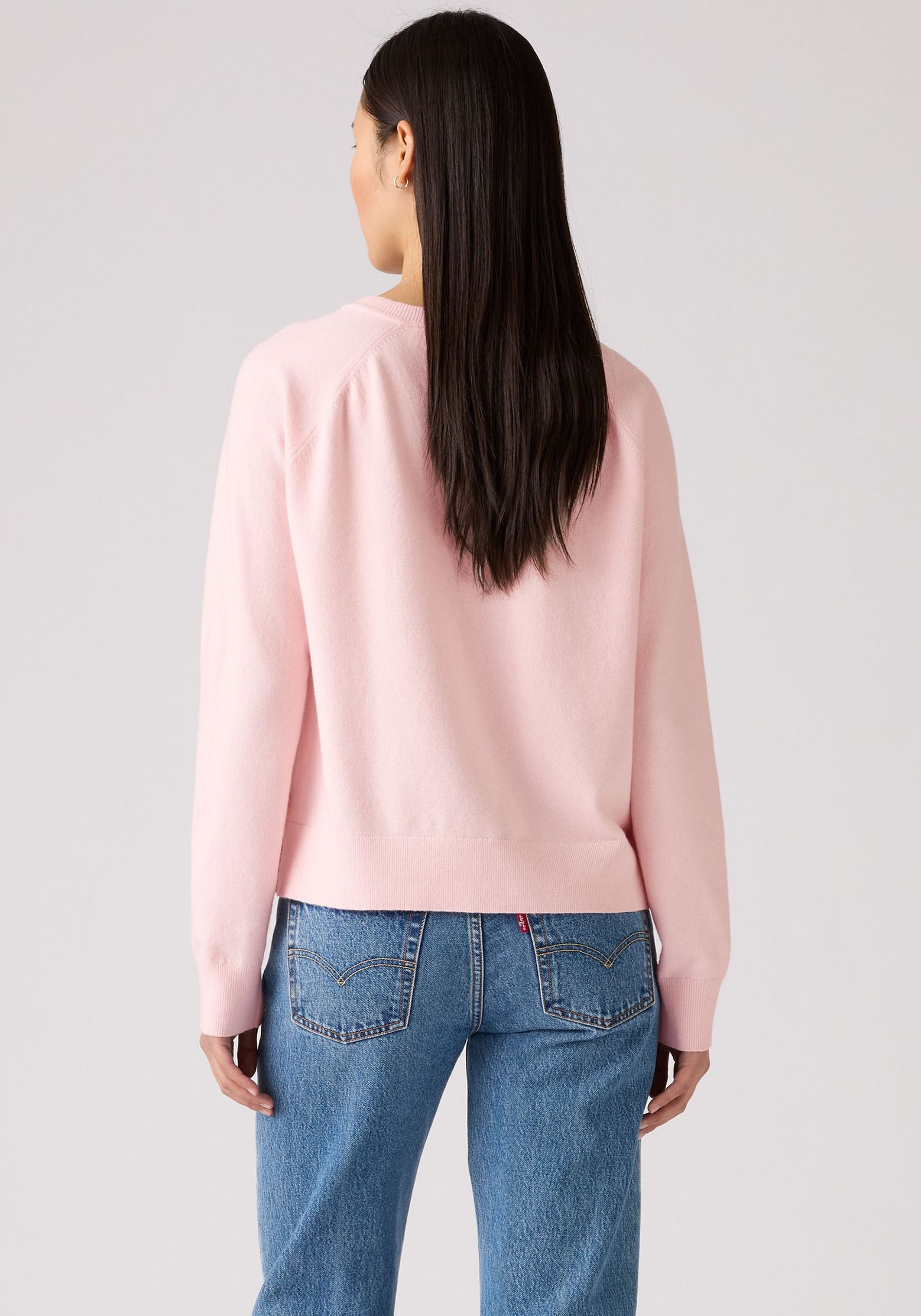 Thumbnail - Levis V-Ausschnitt-Pullover "SUPER SOFT VNECK PULLOVER" im Bund beidseitig mit kurzem Schlitz