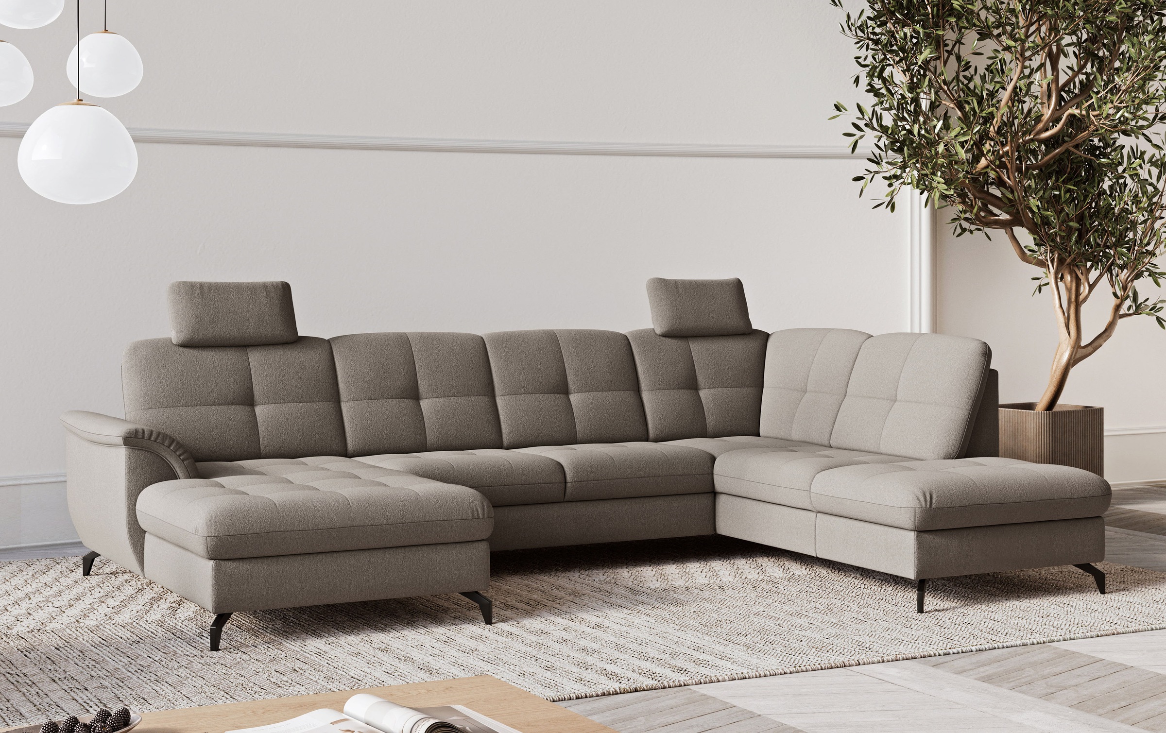 sit&more Wohnlandschaft "Zora" wahlweise mit Schlaffunktion und Bettkasten