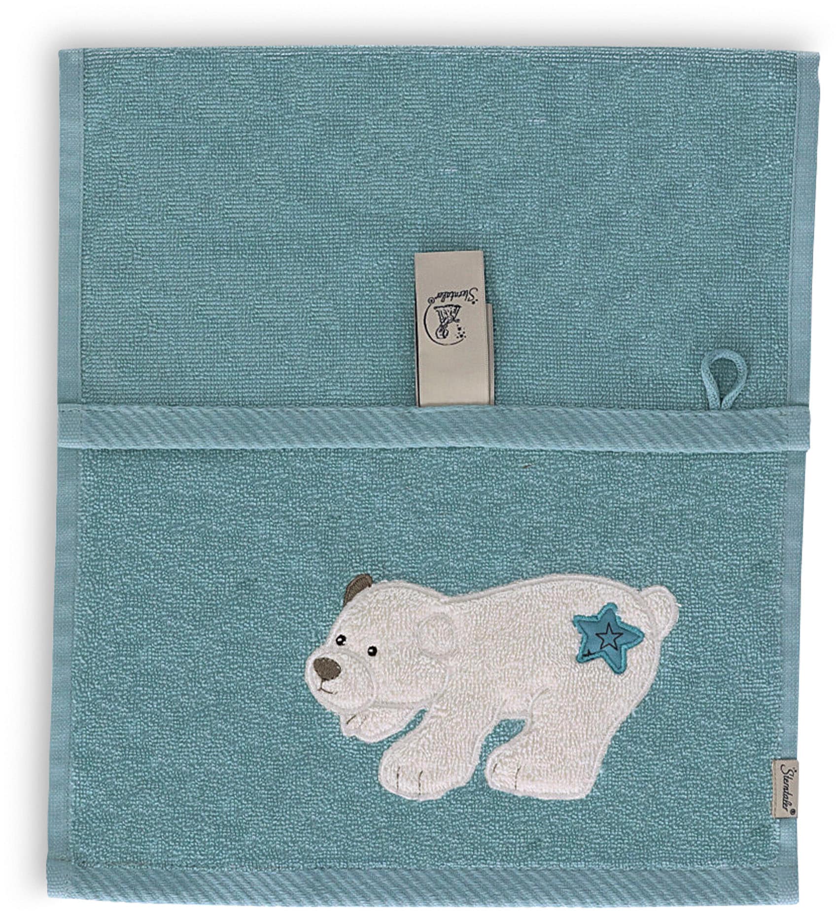 Sterntaler® Handtücher »Doppelpack Kinderhandtücher Eisbär Elia 30x50cm«, (2 St.), nachhaltig aus Bio-Baumwolle