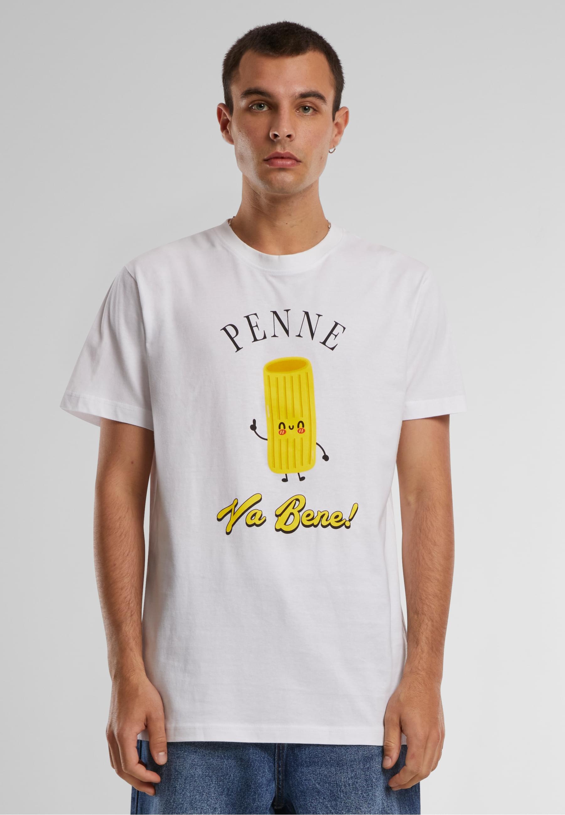 MisterTee T-Shirt »MisterTee Herren Penne va benne Tee«, (1 tlg.)