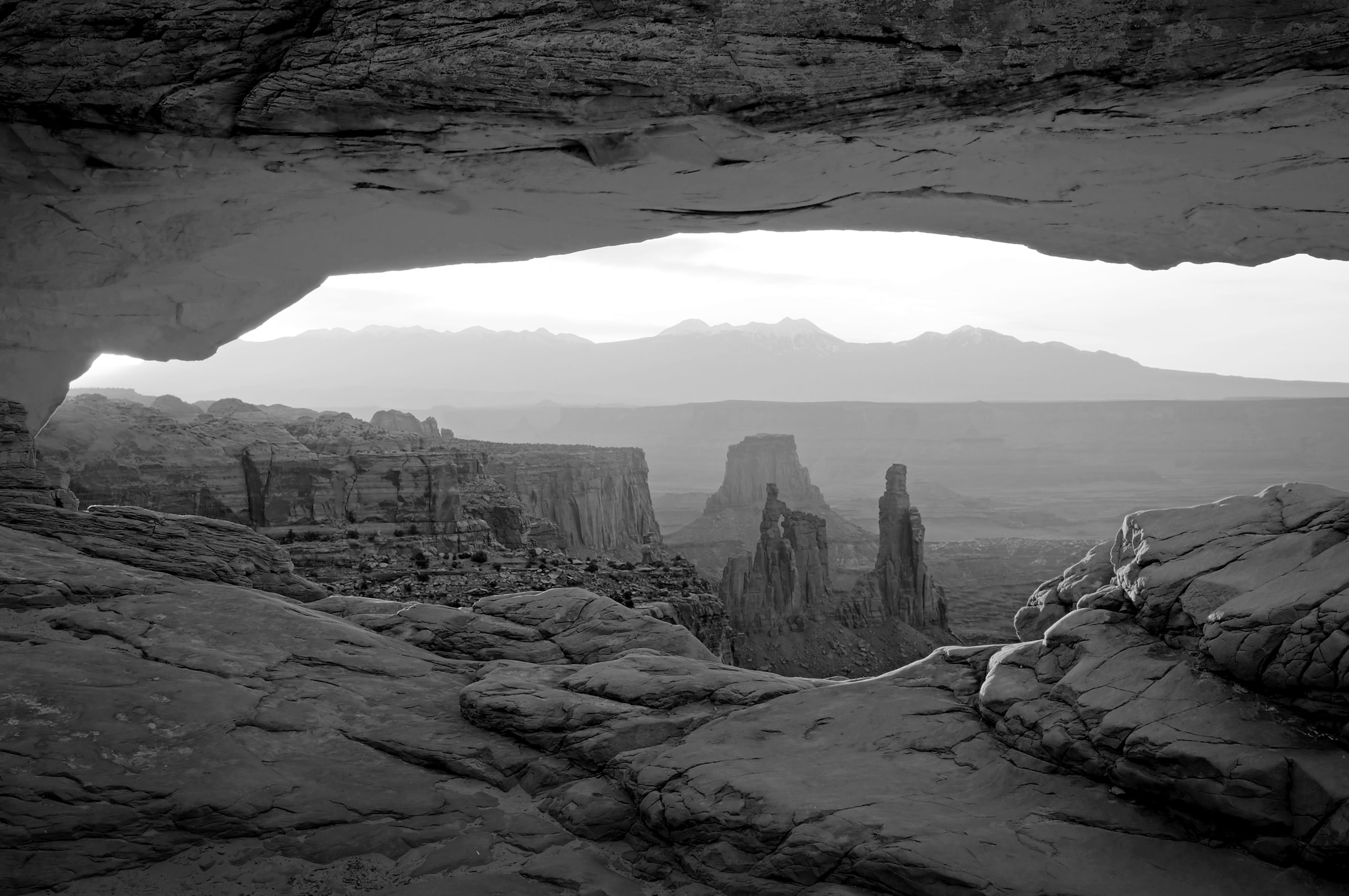 Papermoon Fototapete »Arizona Schwarz & Weiß«