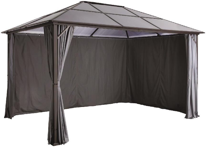Pavillonseitenteil KONIFERA, grau, Polyester, Pavillonseitenteile, für »Porto«, 2 Seitenteile, BxT: 300x400 cm 2