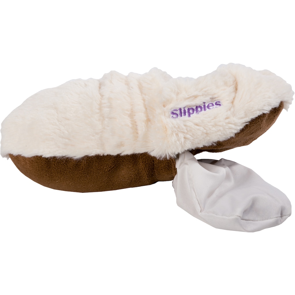 Warmies® Wärmekissen »Slippies™ Deluxe creme Plush, Gr. 36-40«