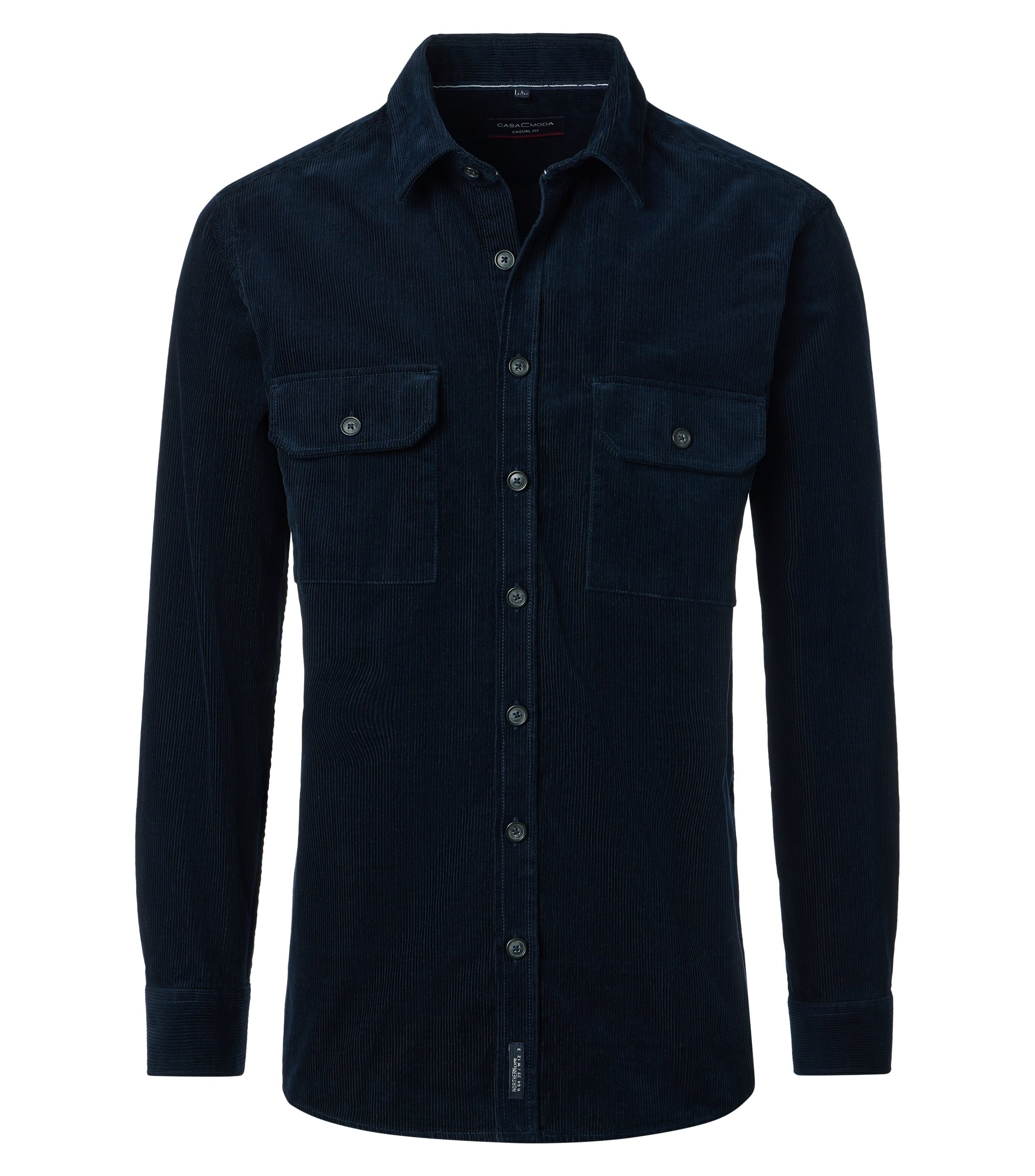 CASAMODA Langarmhemd "CASAMODA Hemdjacke uni" günstig online kaufen