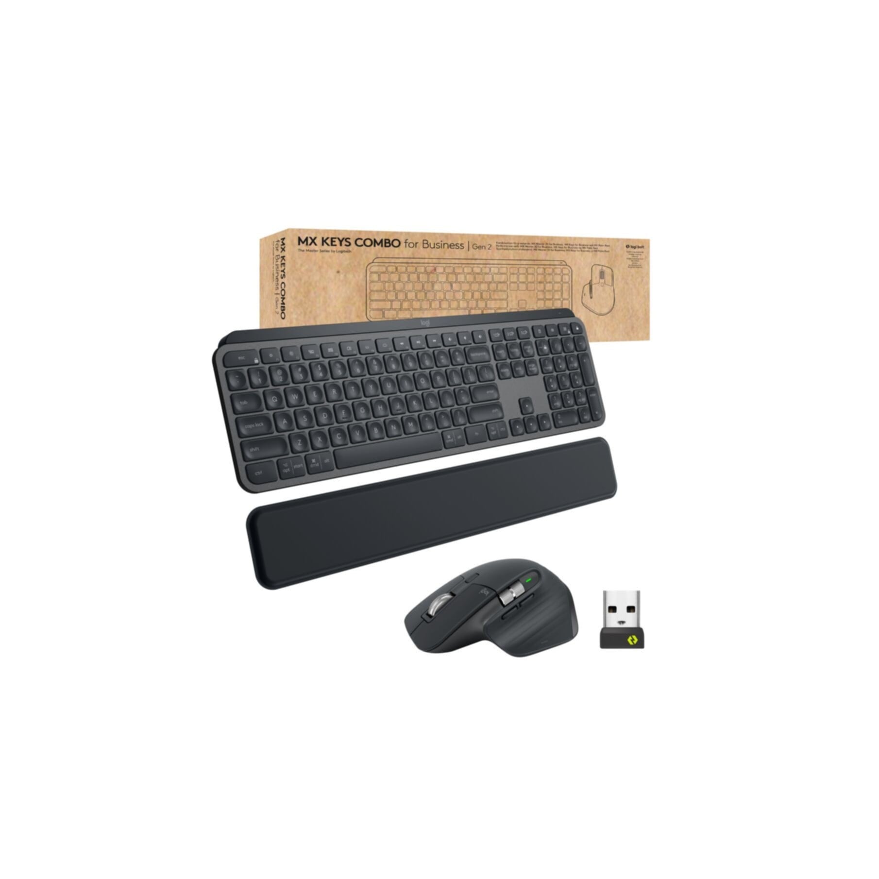 Logitech Tastatur »920-010933«, (Fn-Tasten-Handgelenkauflage-Lautstärkeregler-Multimedia-Tasten-USB-Anschluss-Ziffernblock)