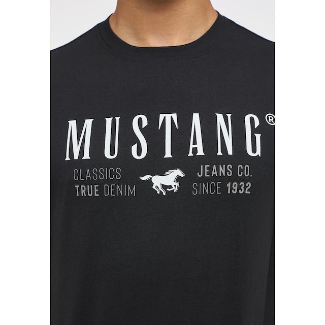 T-Shirt »Mustang ▷ | bestellen BAUR MUSTANG Mustang Print-Shirt«, Print-Shirt T-Shirt