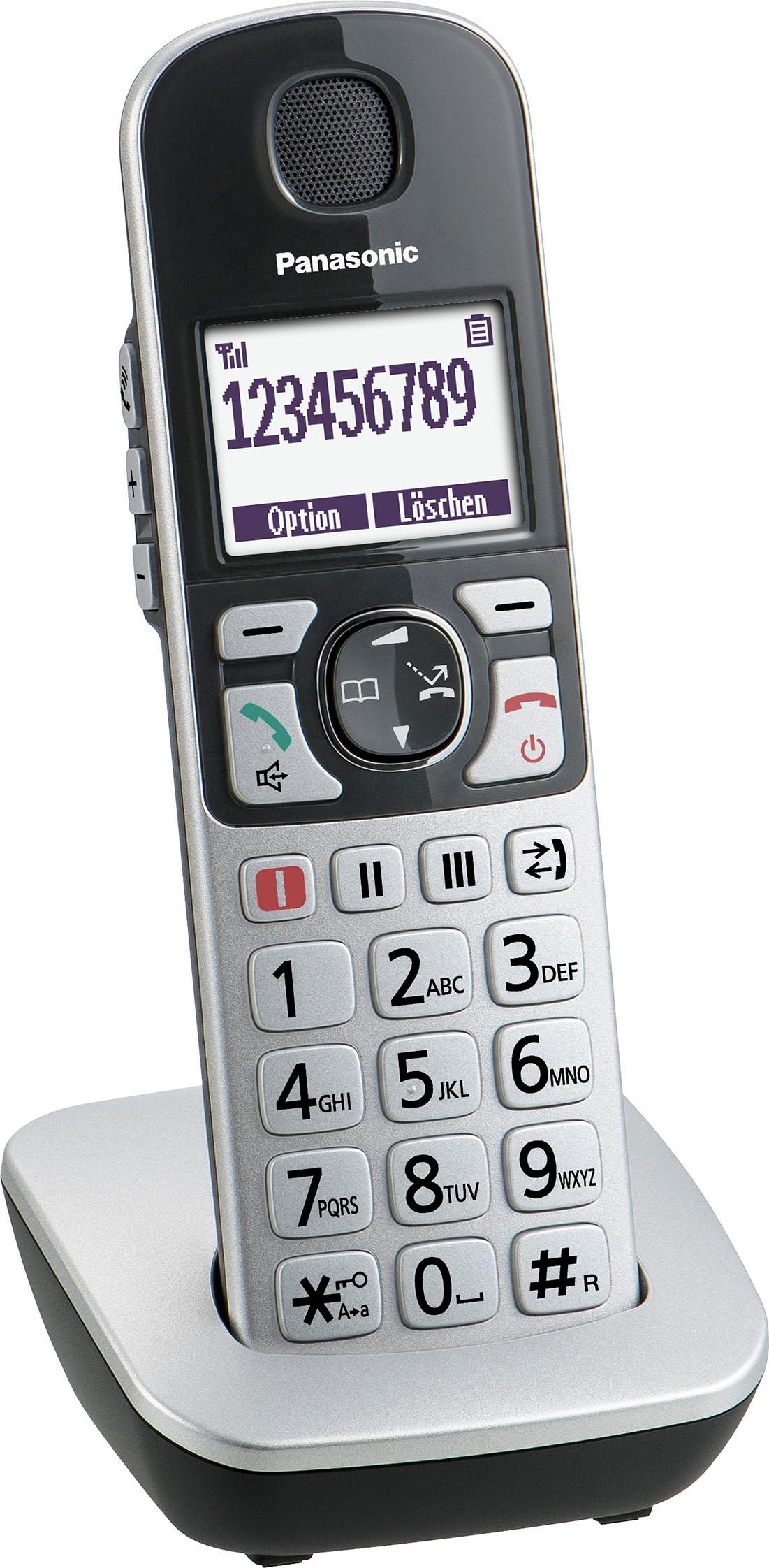 Panasonic Seniorentelefon »KX-TGQ500«, (Mobilteile: 1), mit IP-Technologie