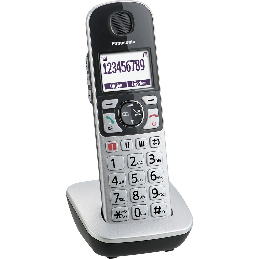 Panasonic Seniorentelefon »KX-TGQ500«, (Mobilteile: 1), mit IP-Technologie