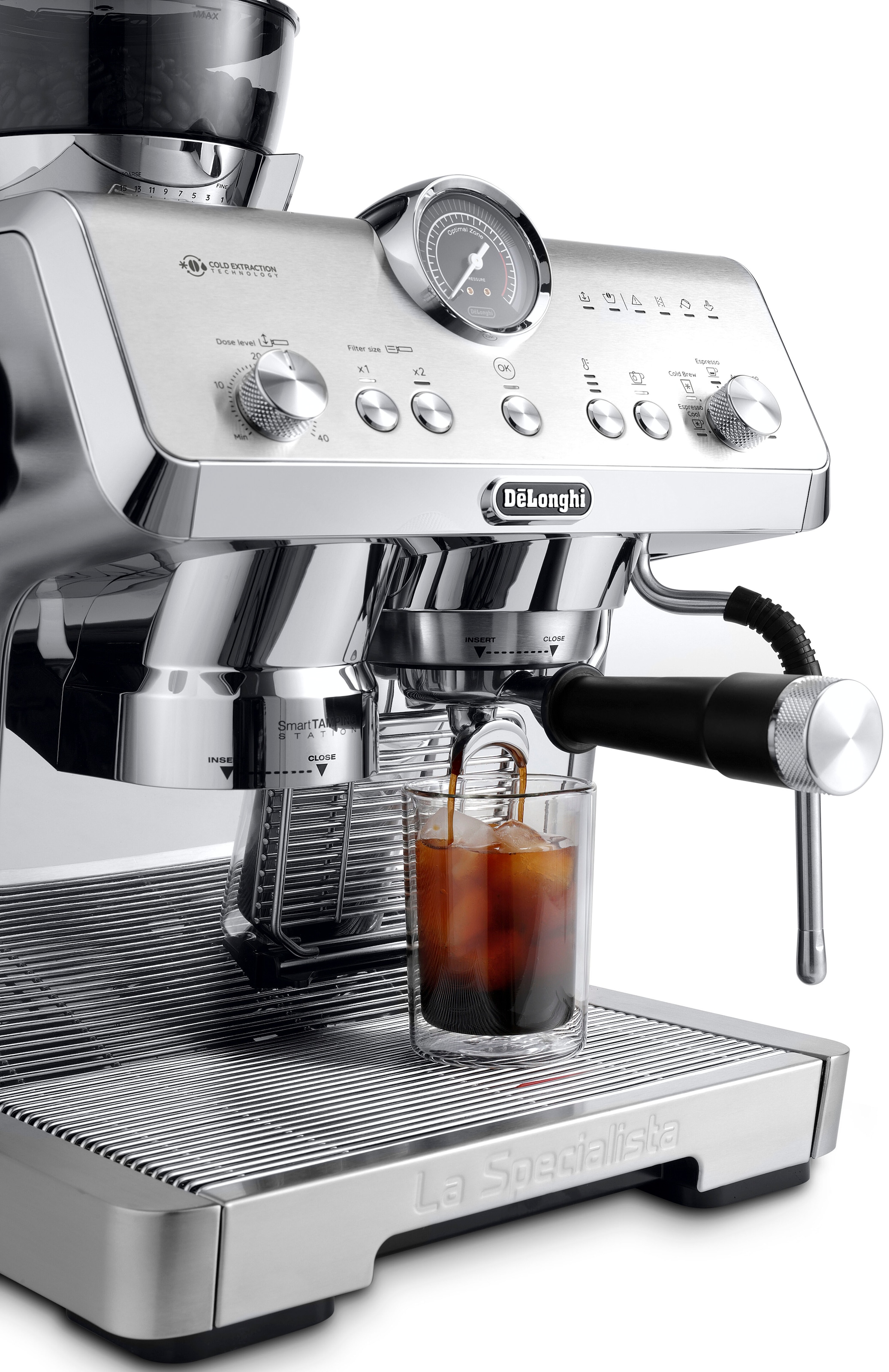 De'Longhi Espressomaschine »La Specialista Opera Cold Brew EC9555.M«, Metall