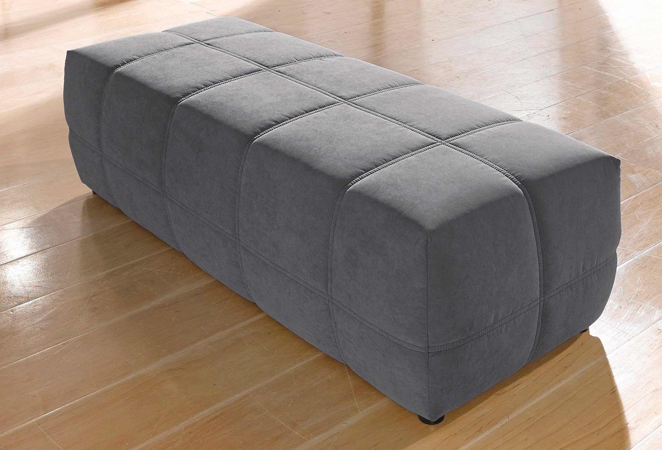 DOMO collection Hocker "BRANDON, komfortabel" große Ausführung passend zu "Brandon", auch in Cord