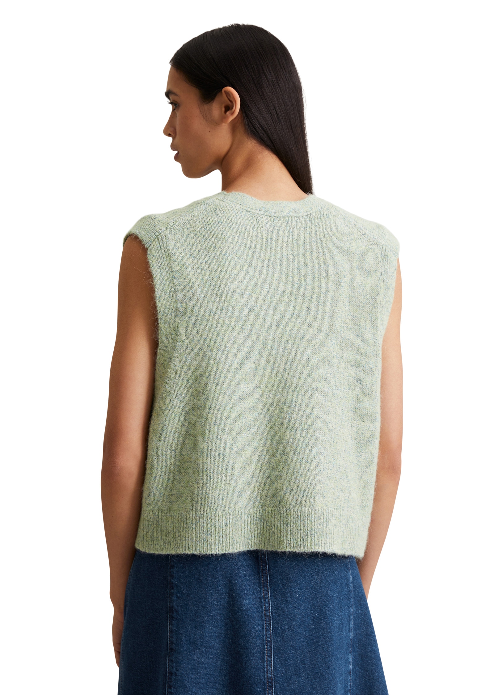 Marc O'Polo DENIM Strickweste »aus Baumwoll-Multicolor-Garn«