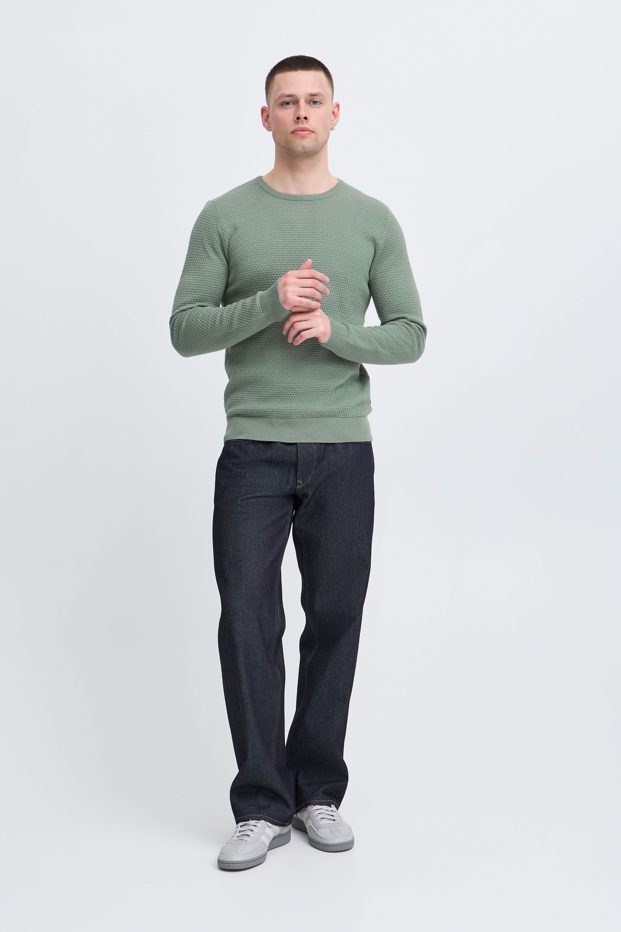 Blend Strickfleece-Pullover "Strickpullover BHREDHILL CREW NECK KNIT NOOS" günstig online kaufen
