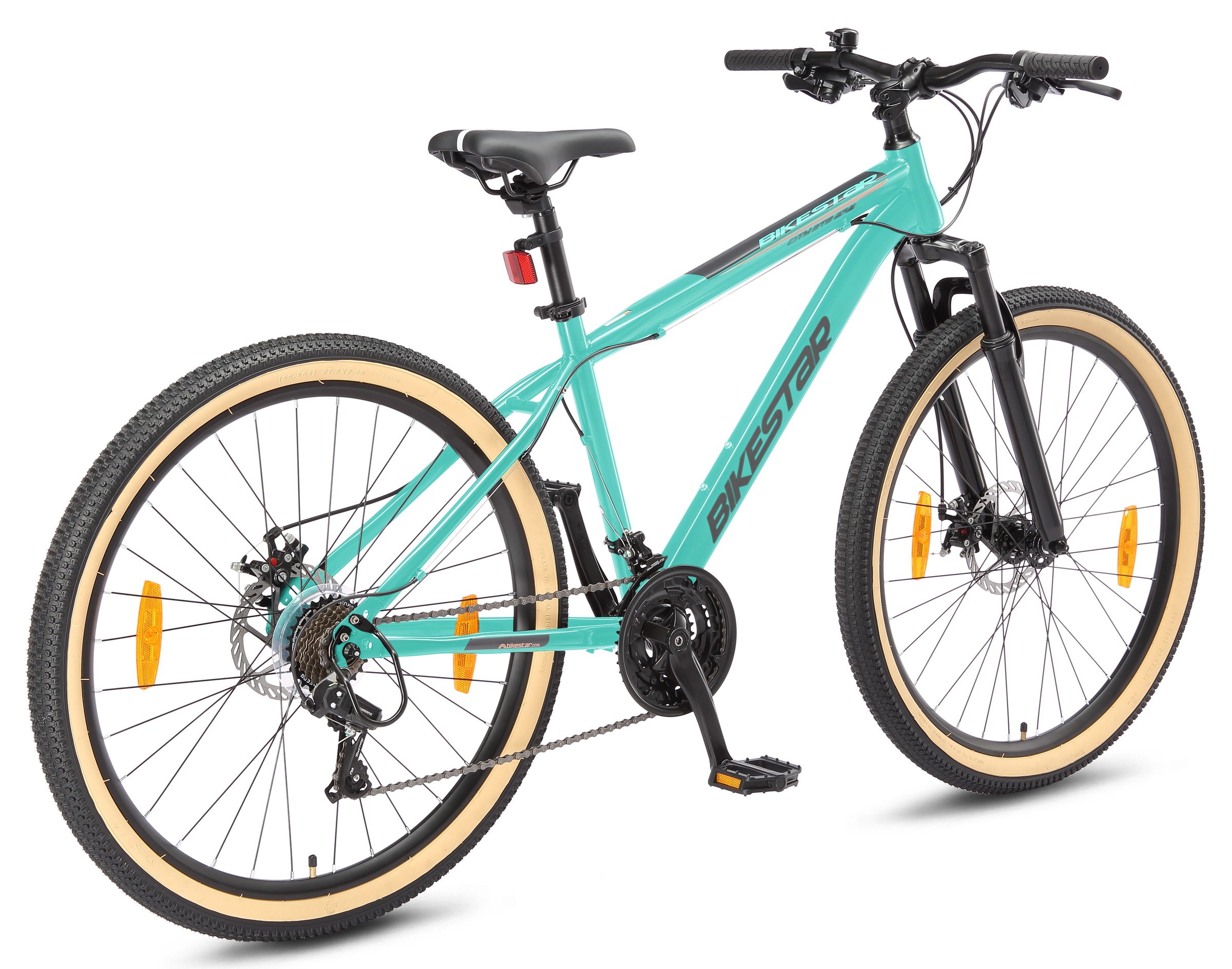 Bikestar Mountainbike 21 Gang Shimano RD-TY300 Schaltwerk Kettenschaltung für Damen und Herren, Kettenschaltung