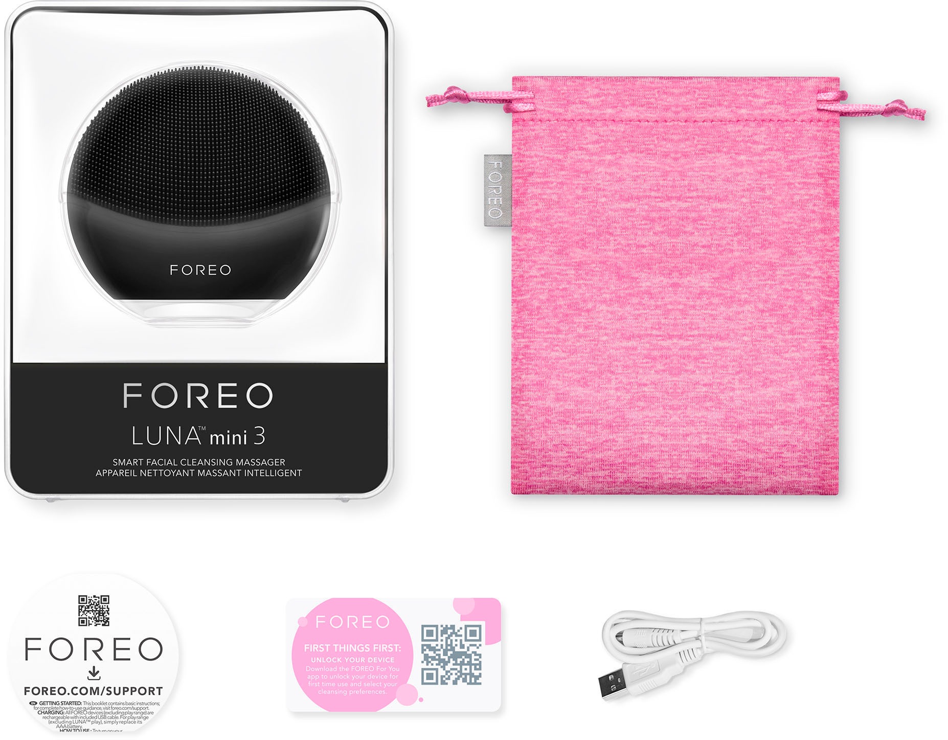 FOREO Elektrische Gesichtsreinigungsbürste »LUNA mini 3«, für alle Hauttypen