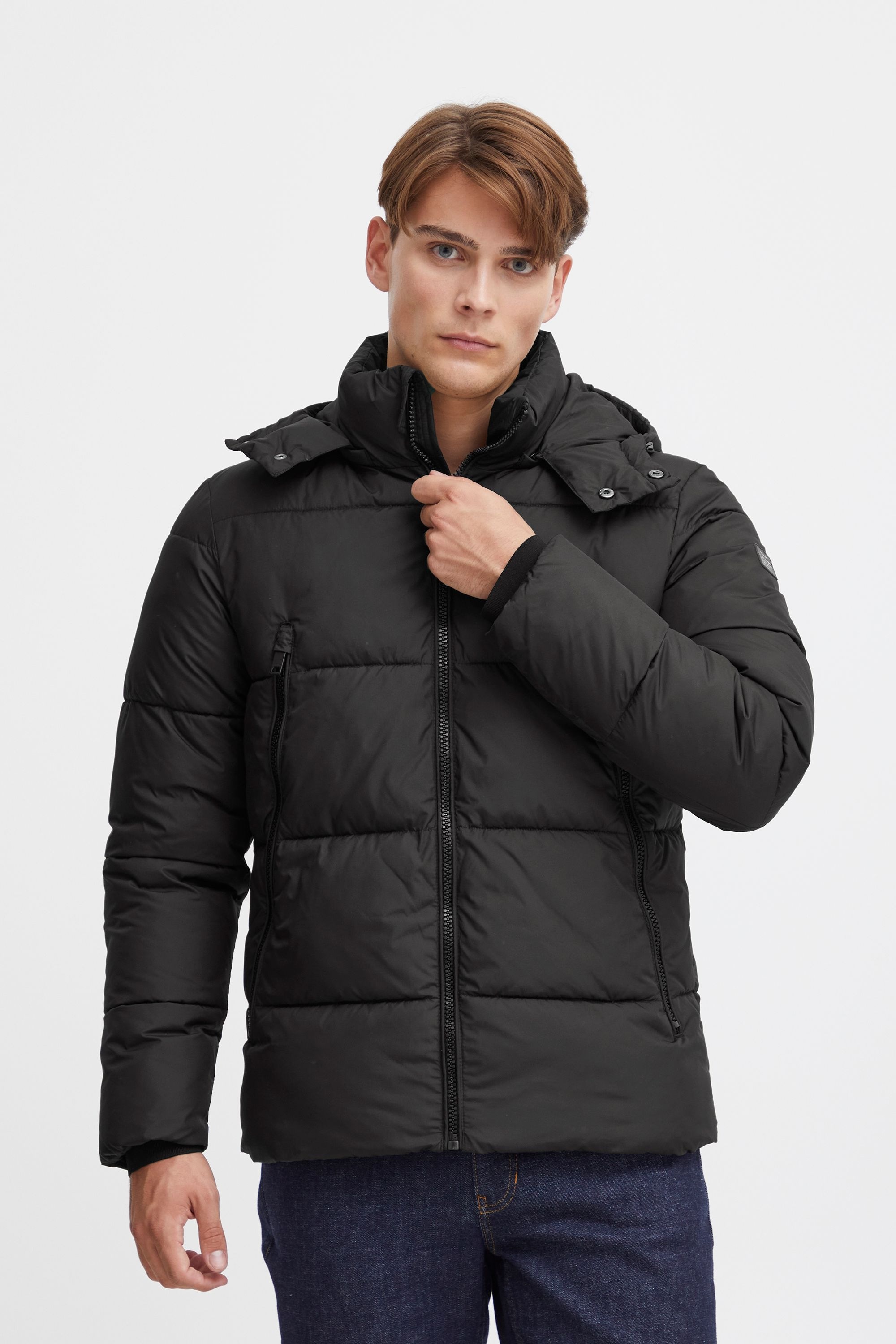 Steppjacke CASUAL FRIDAY "Steppjacke CFWilson", Herren, Gr. XXXL, schwarz (anthrazit schwarz), Obermaterial: 100% Polyester PES., regular fit normal, Jacken Steppjacke 2