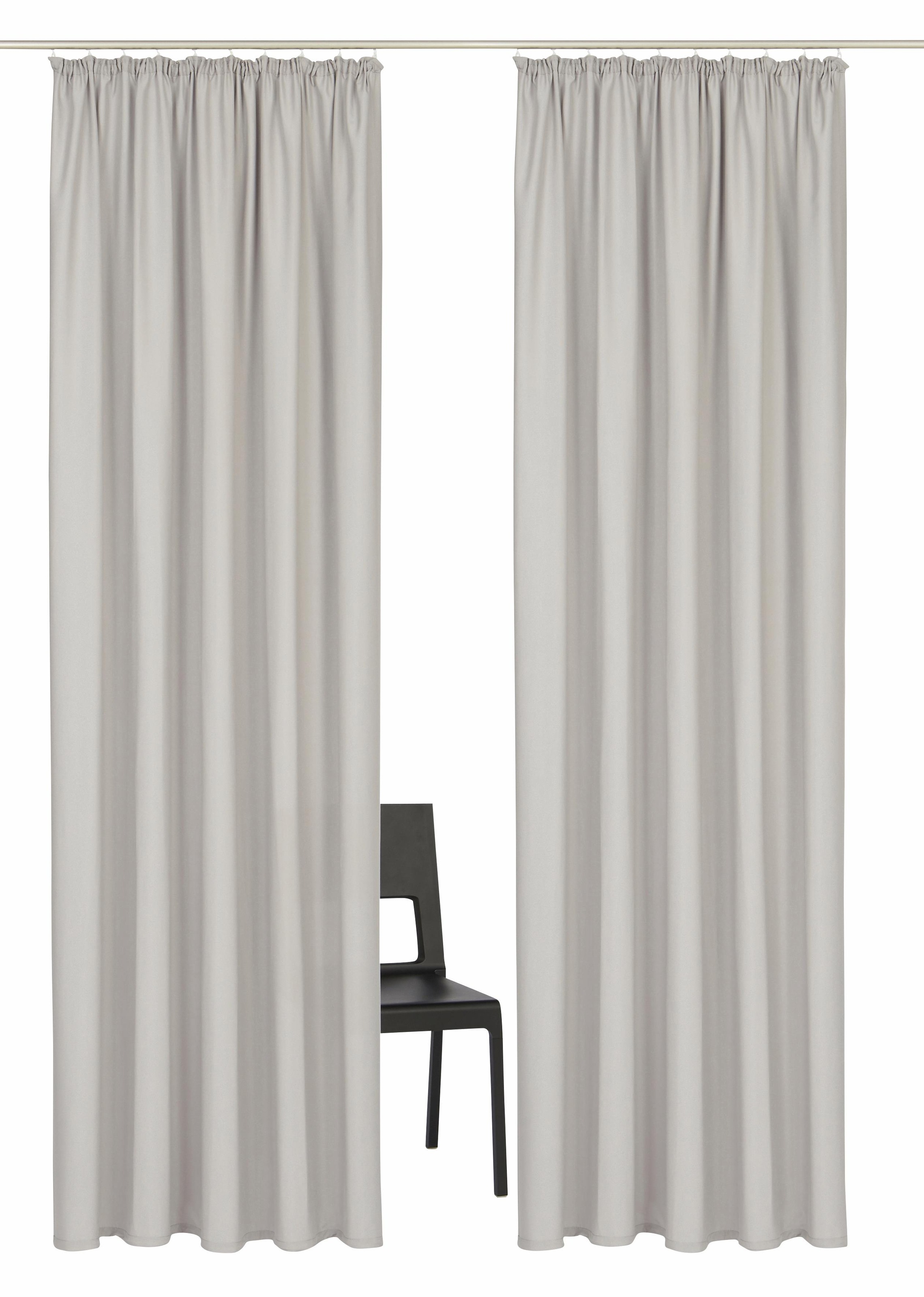 OTTO home "Parry" Kräuselband 2 Stk. tlg. 2-er Set, blickdicht, monochrom, günstig online kaufen