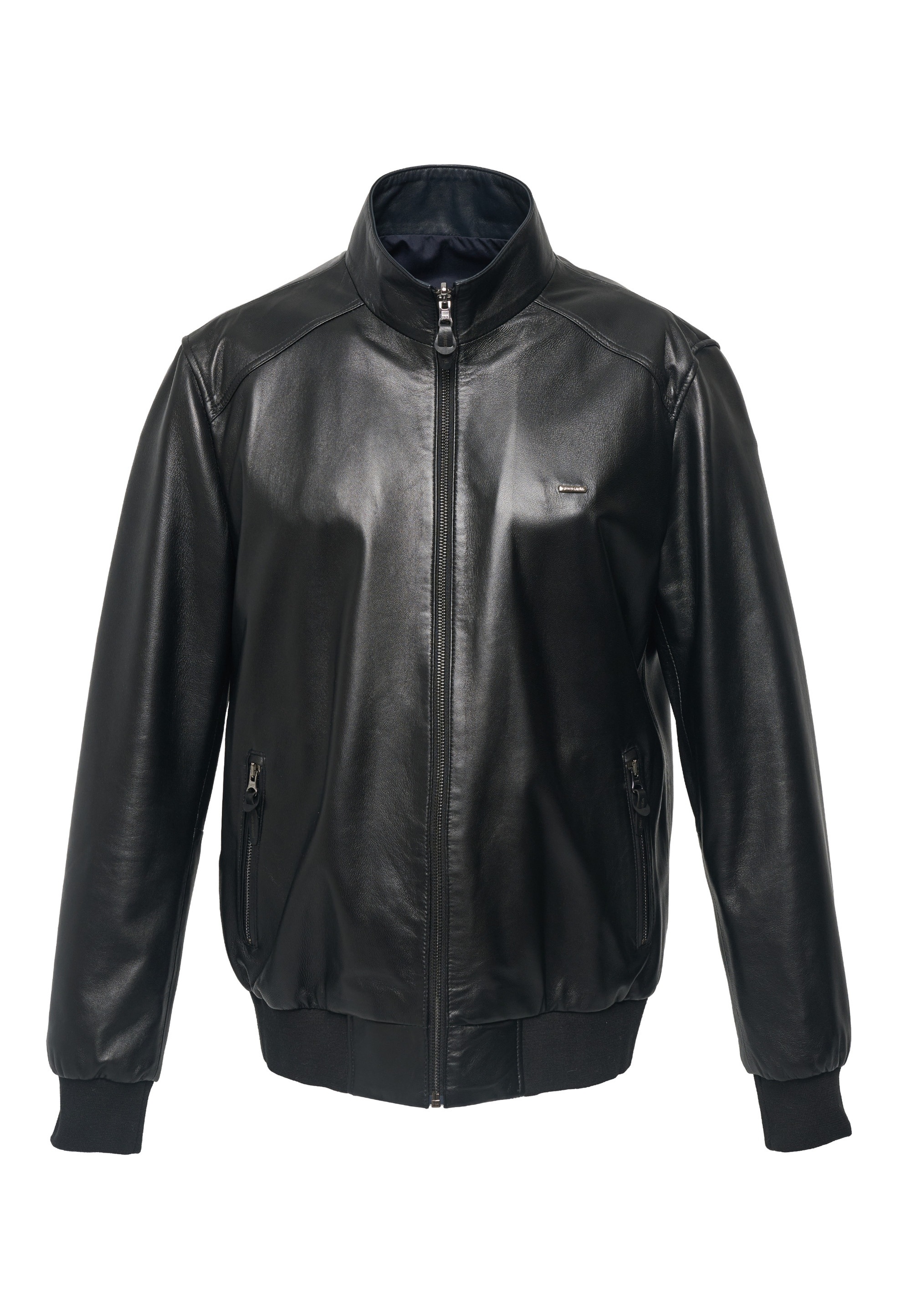 Pierre Cardin Lederjacke, mit Stehkragen