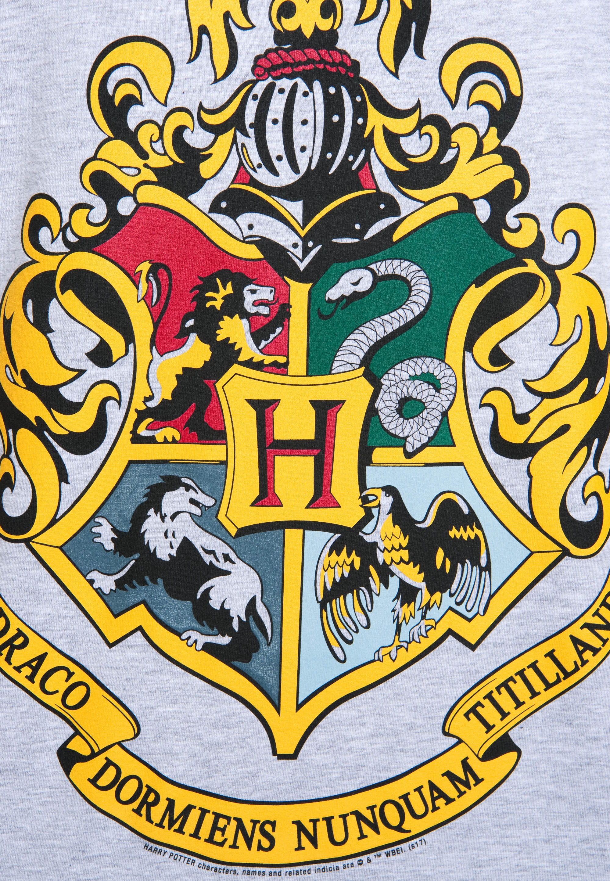 LOGOSHIRT T-Shirt »Hogwarts-Logo«, mit hochwertigem Siebdruck