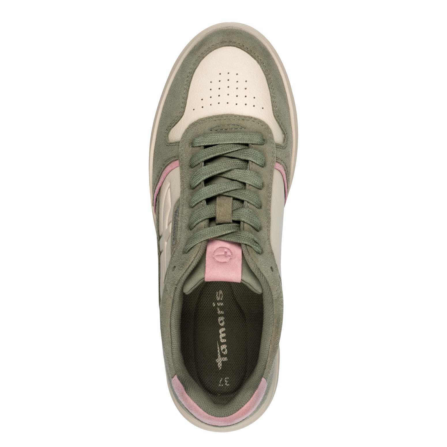 Tamaris Plateausneaker, Trendsneaker, Freizeitschuh, Schnürschuh im coolen Basket-Style
