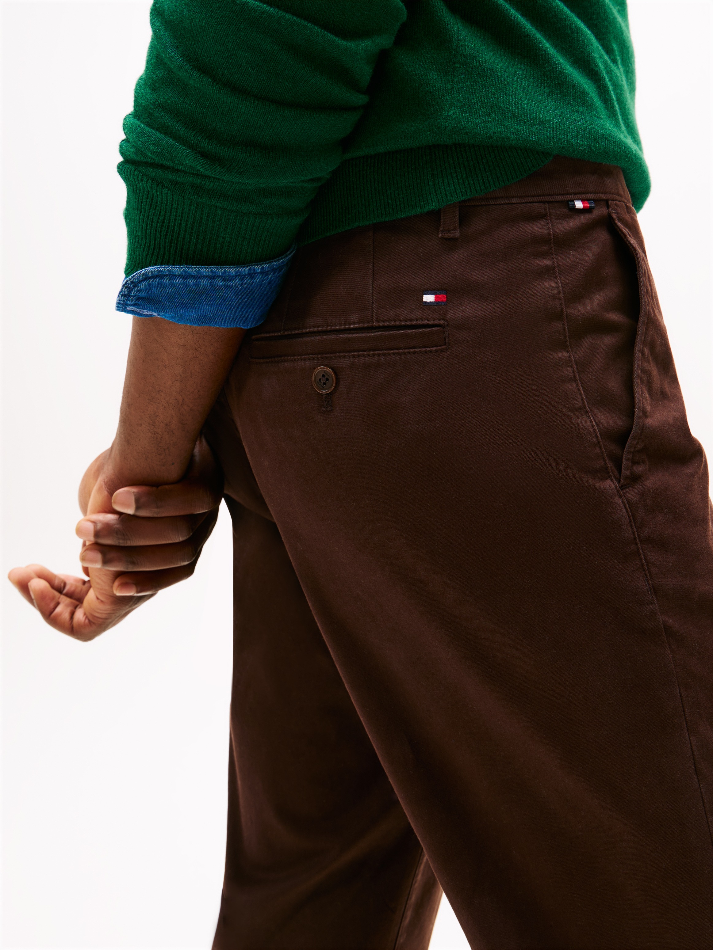 Tommy Hilfiger Chinohose "DENTON ESSENTIAL" Gerades Bein, Schlichte Optik günstig online kaufen