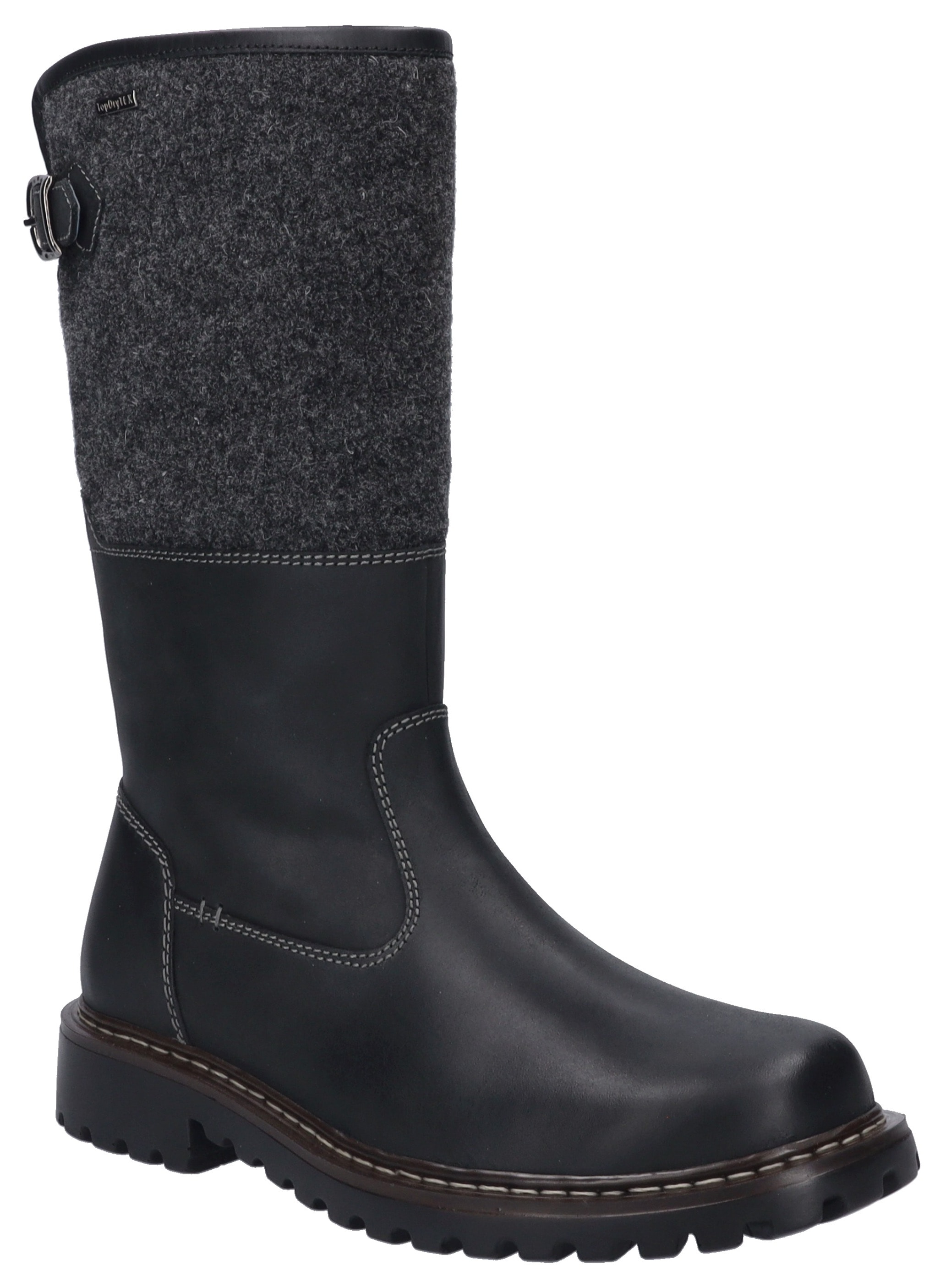 Winterstiefel »Chance 41«, Biker Boots, Schnürstiefel, Snowboots mit Lammfell gefüttert