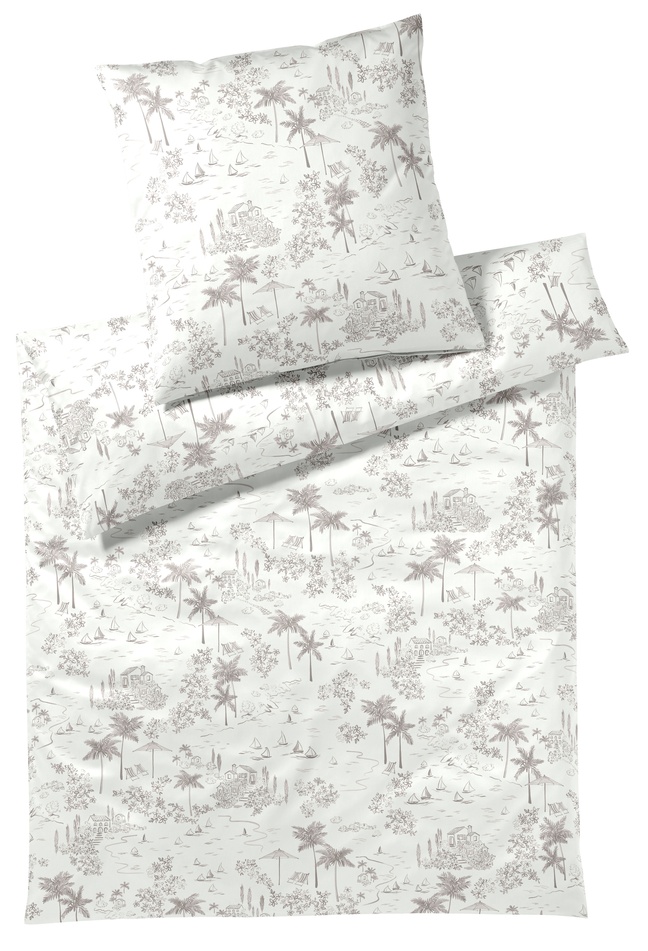 Elegante Bettwäsche "Positano" 2 Stk. angenehmes Hautgefühl günstig online kaufen