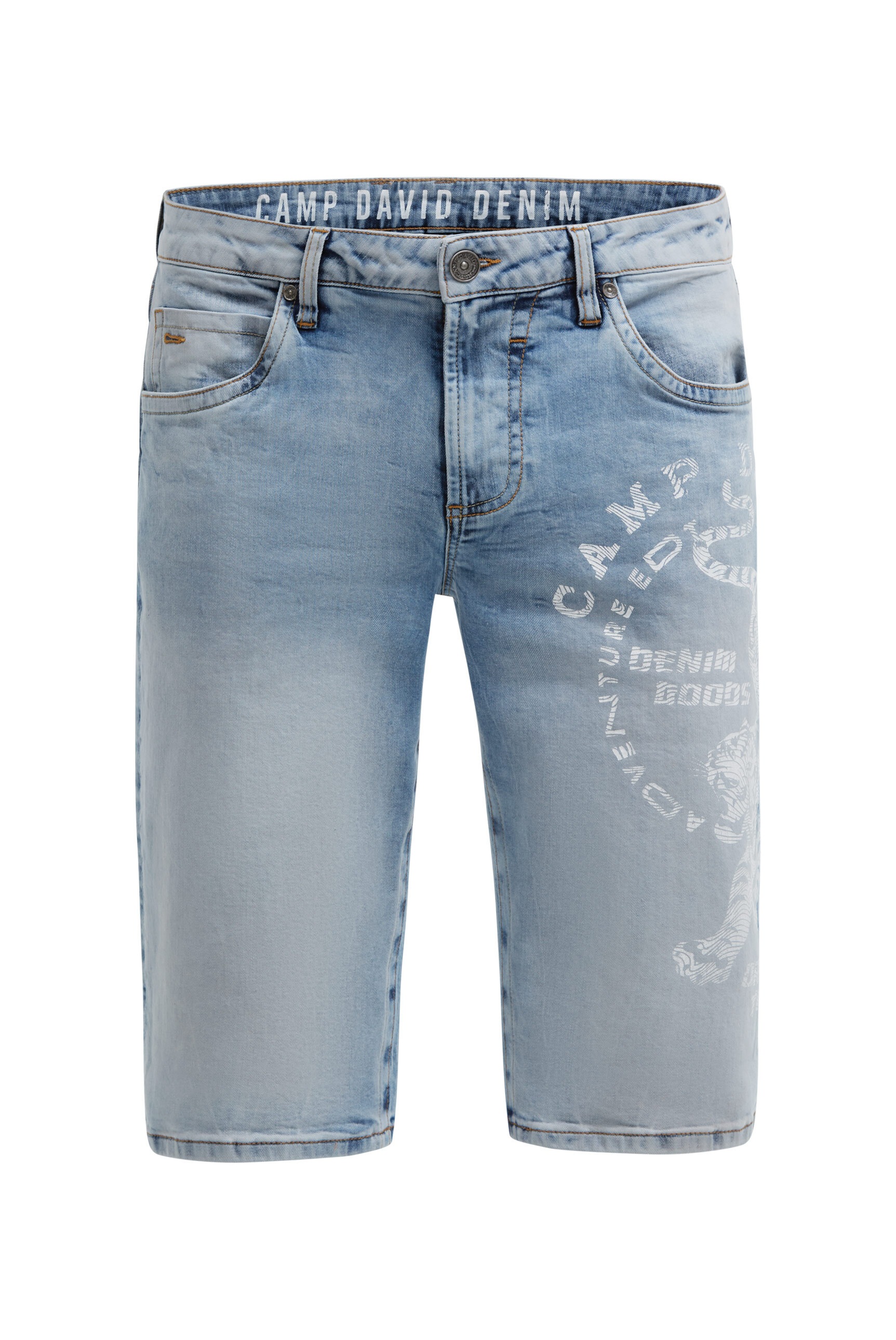 CAMP DAVID Jeansshorts mit Turn-Up Saum