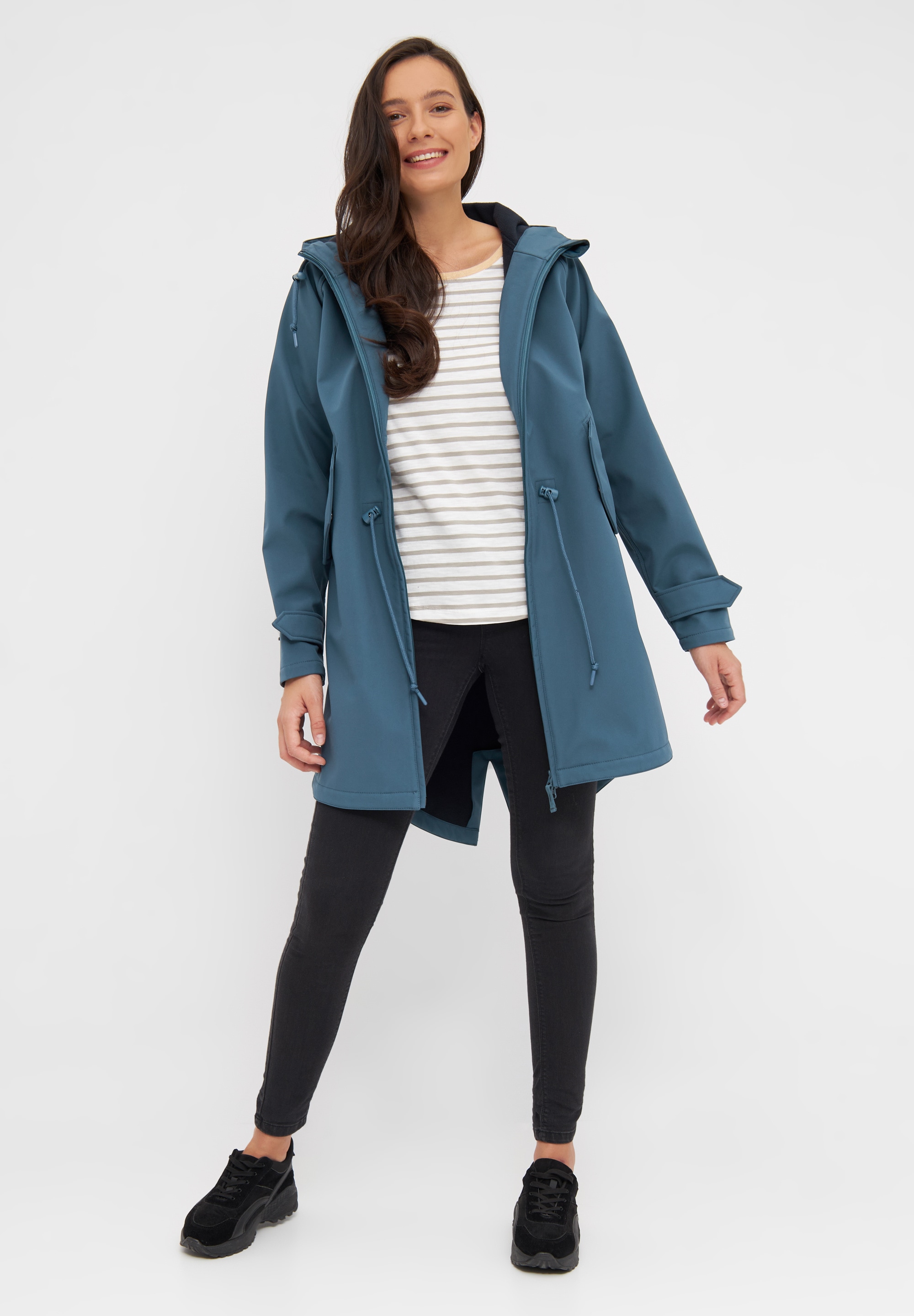 Derbe Softshelljacke »Island Friese« wasserabweisend, winddicht, Kapuze