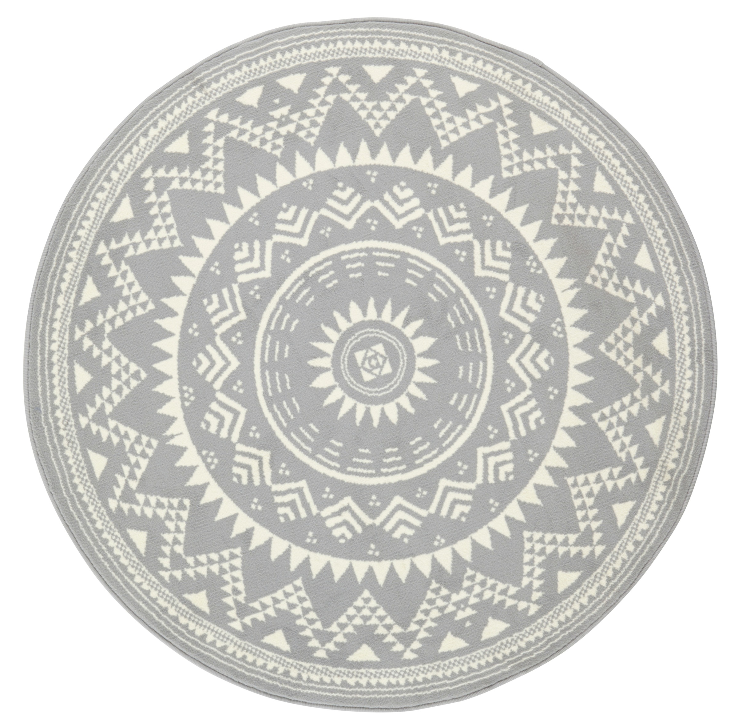 HANSE Home Teppich »Valencia«, rund, 9 mm Höhe, Kurzflor, Modern, Vintage, Mandala, Wohnzimmer, Kinderzimmer, Flur