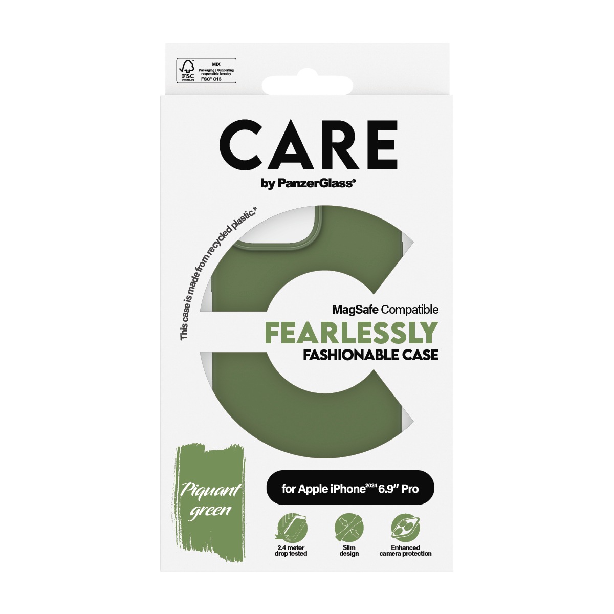 CARE by PanzerGlass Handyhülle »Fashionable Case für Apple iPhone 16 Pro Max«, Backcover, Schutzhülle, Handyschutzhülle, Case, Schutzcase, stoßfest