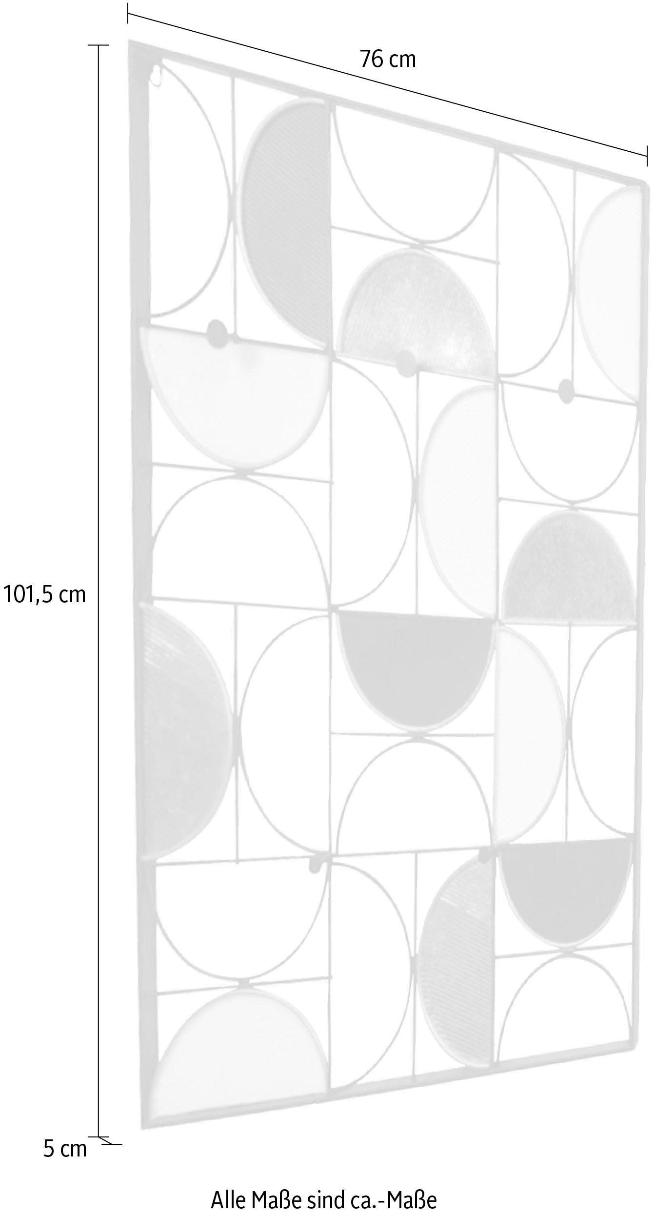 INOSIGN Wandgarderobe, aus Metall, Höhe 101,5 cm, Wandmontage, waagerechte Aufhängung möglich