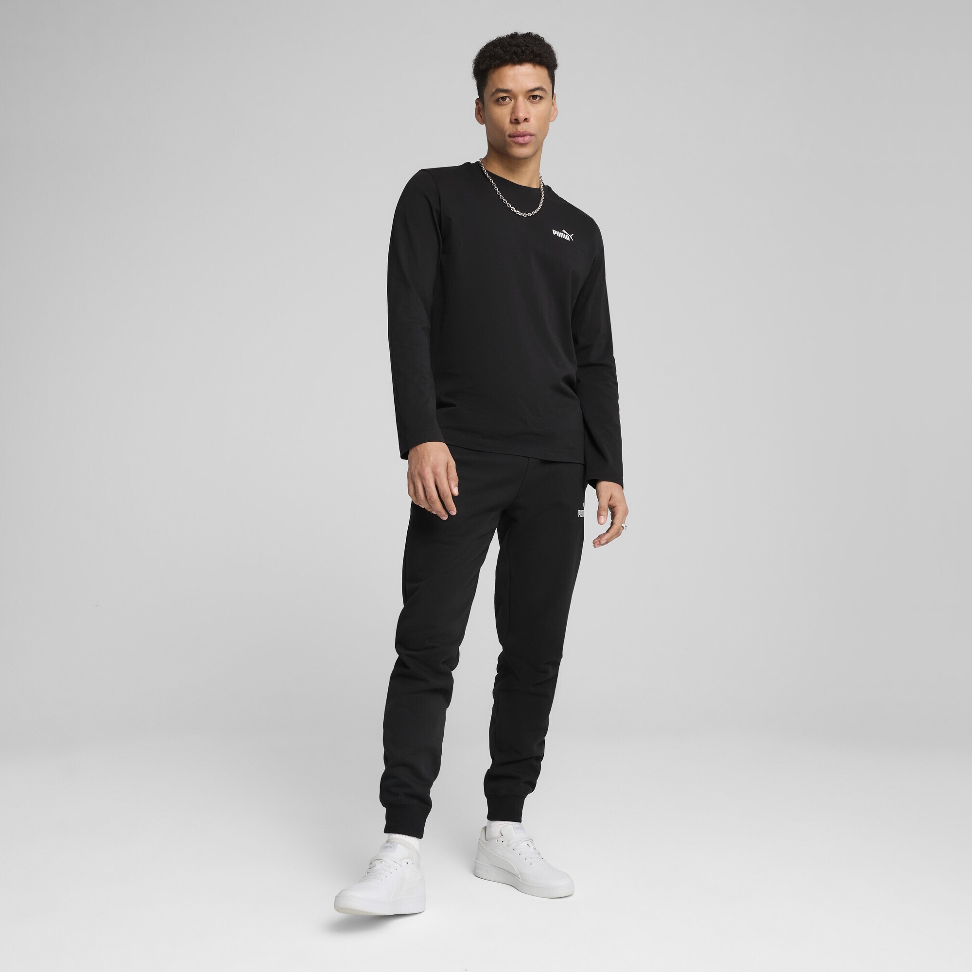 PUMA T-Shirt »Essentials No. 1 Logo Langarmshirt Herren«