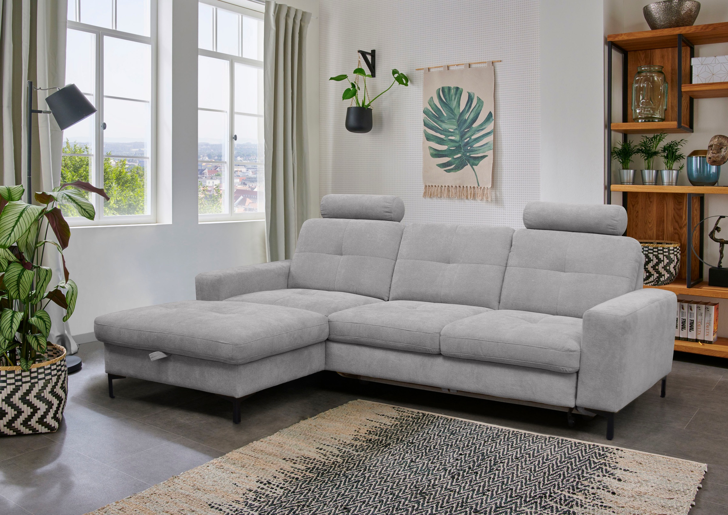 alina Ecksofa »Stelvia«, Inklusive Nackenstützen, Breite 254 cm