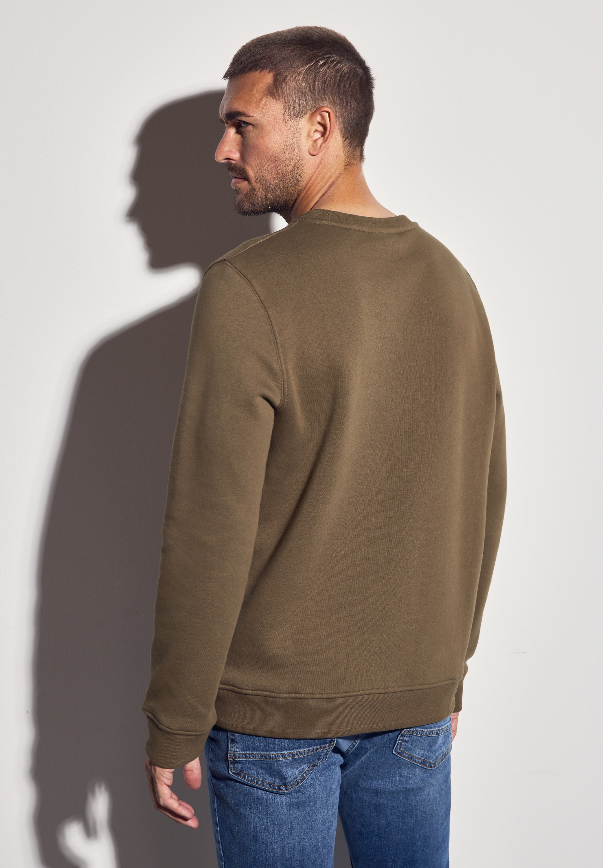 STREET ONE MEN Sweatshirt, mit Wording-Print günstig online kaufen