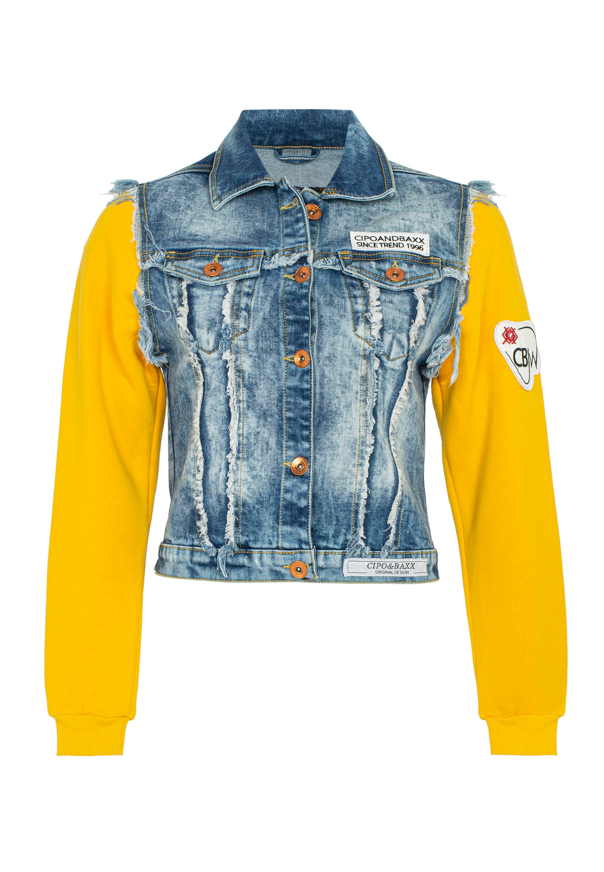 Cipo & Baxx Jeansjacke, im sportlichen Look