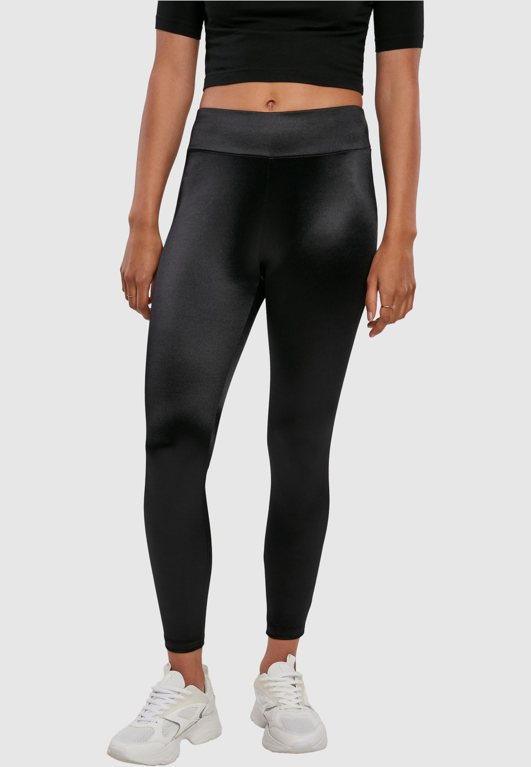 URBAN CLASSICS Leggings »Urban Classics Damen Ladies Shiny High Waist Leggings«, (1 tlg.)