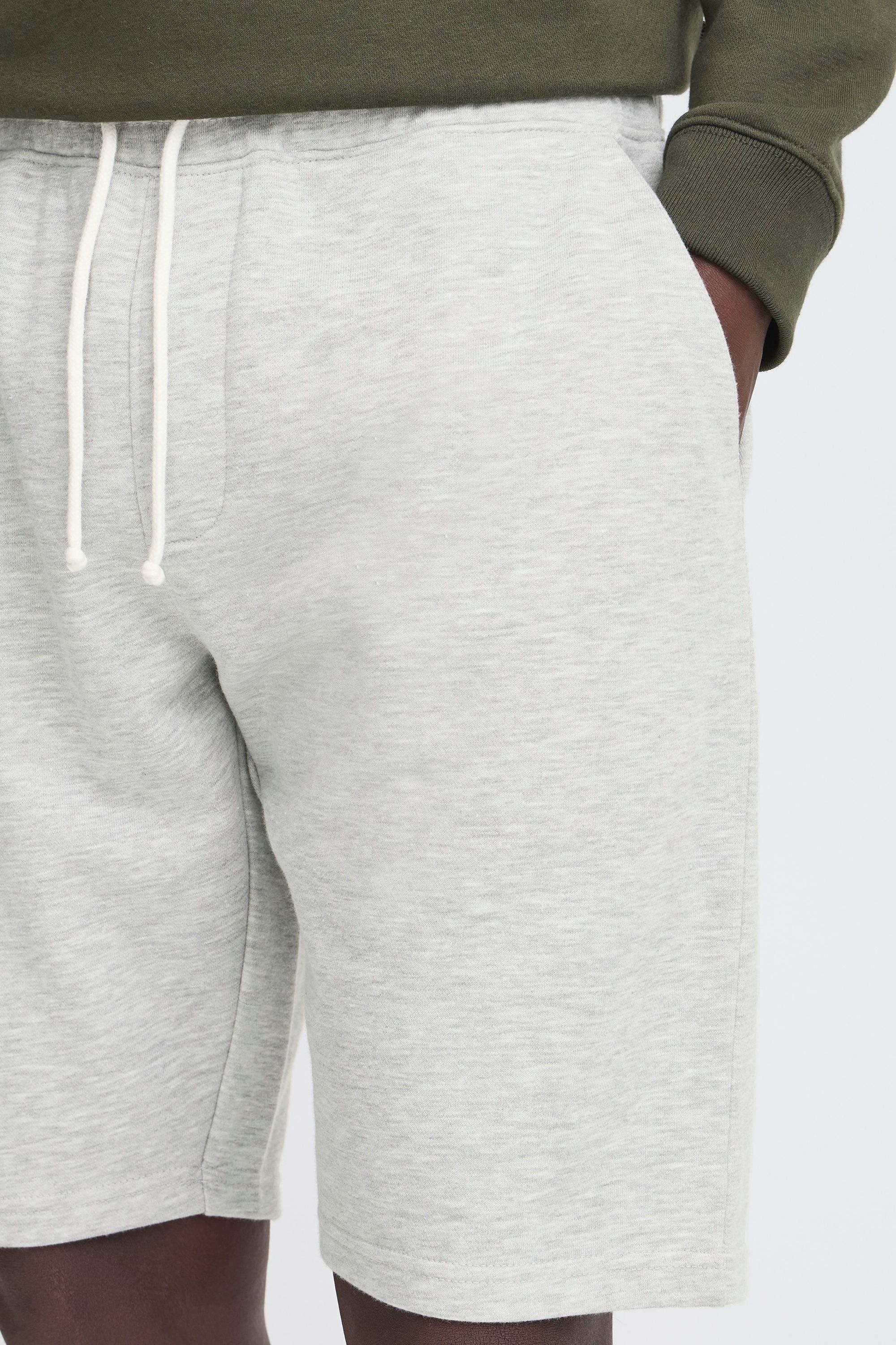 Sweatshorts BLEND "Sweatshorts BHKuno", Herren, Gr. XXL, N-Gr, grau (stone mix), Obermaterial: 60% Baumwolle CO. 40% Polyester PES., Hosen Sweatshorts 3