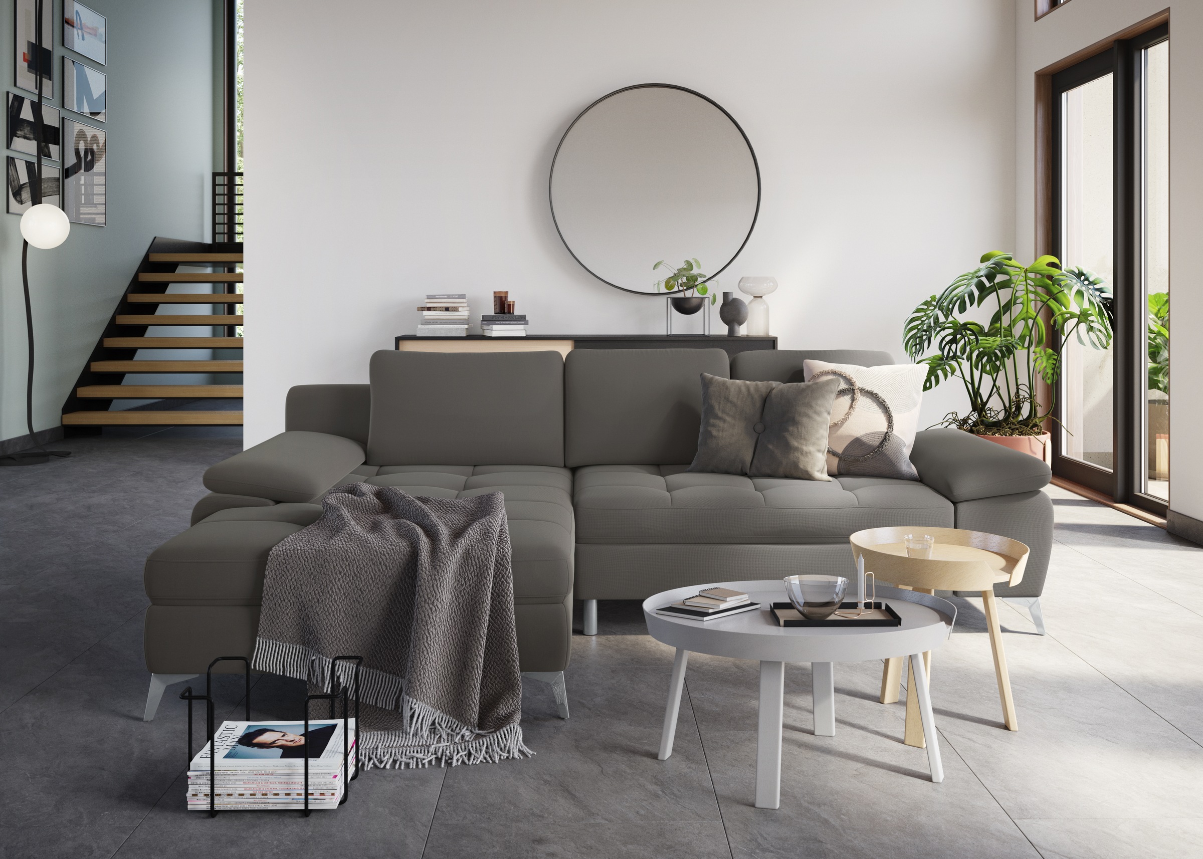 sit&more Ecksofa "Latigo L-Form", mit Recamiere, wahlweise mit Bettfunktion günstig online kaufen