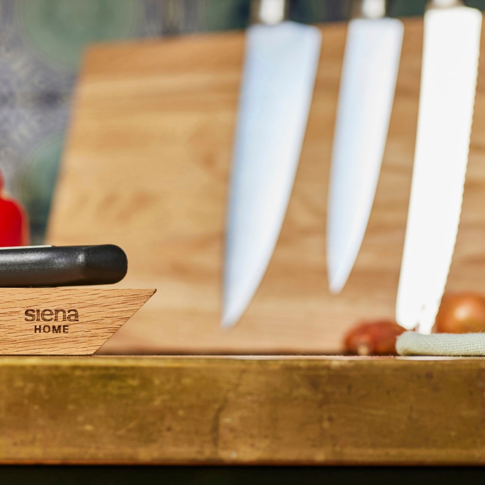 Siena Home Santokumesser »TREVISO«, (1 tlg.), asiatischer Klassiker für Gemüse und Fleisch, 18 cm