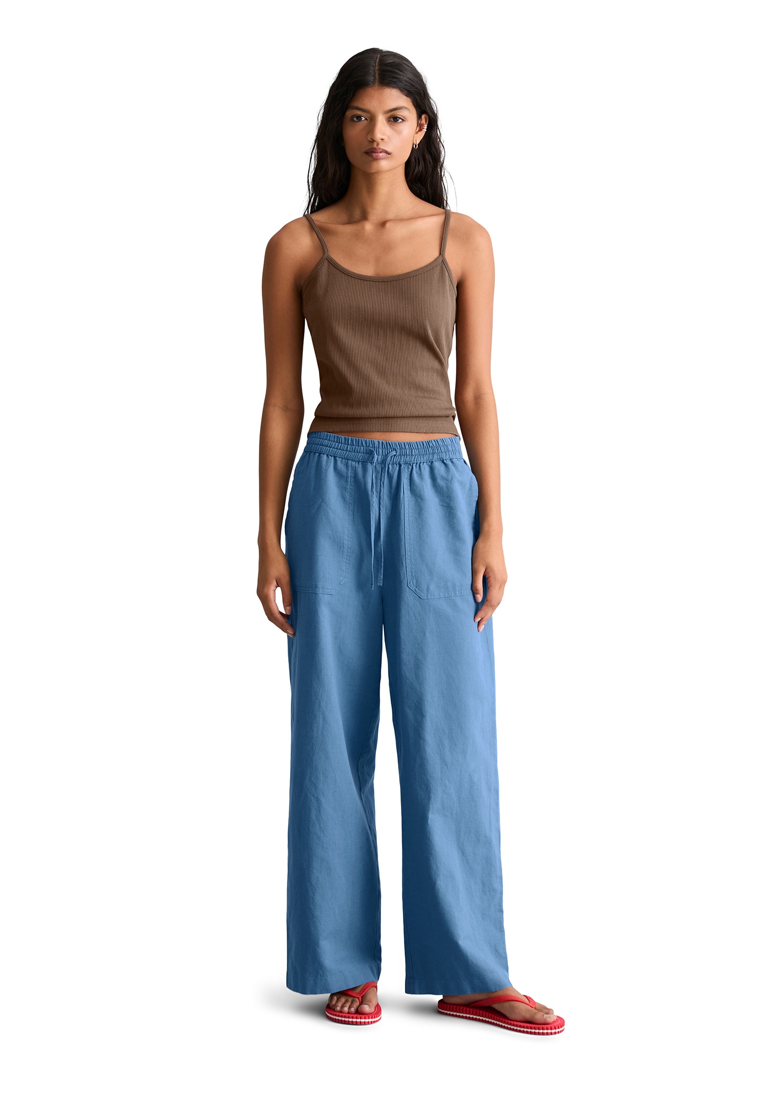 Marc O'Polo DENIM Chinohose »aus Leinen-Baumwolle-Mix«