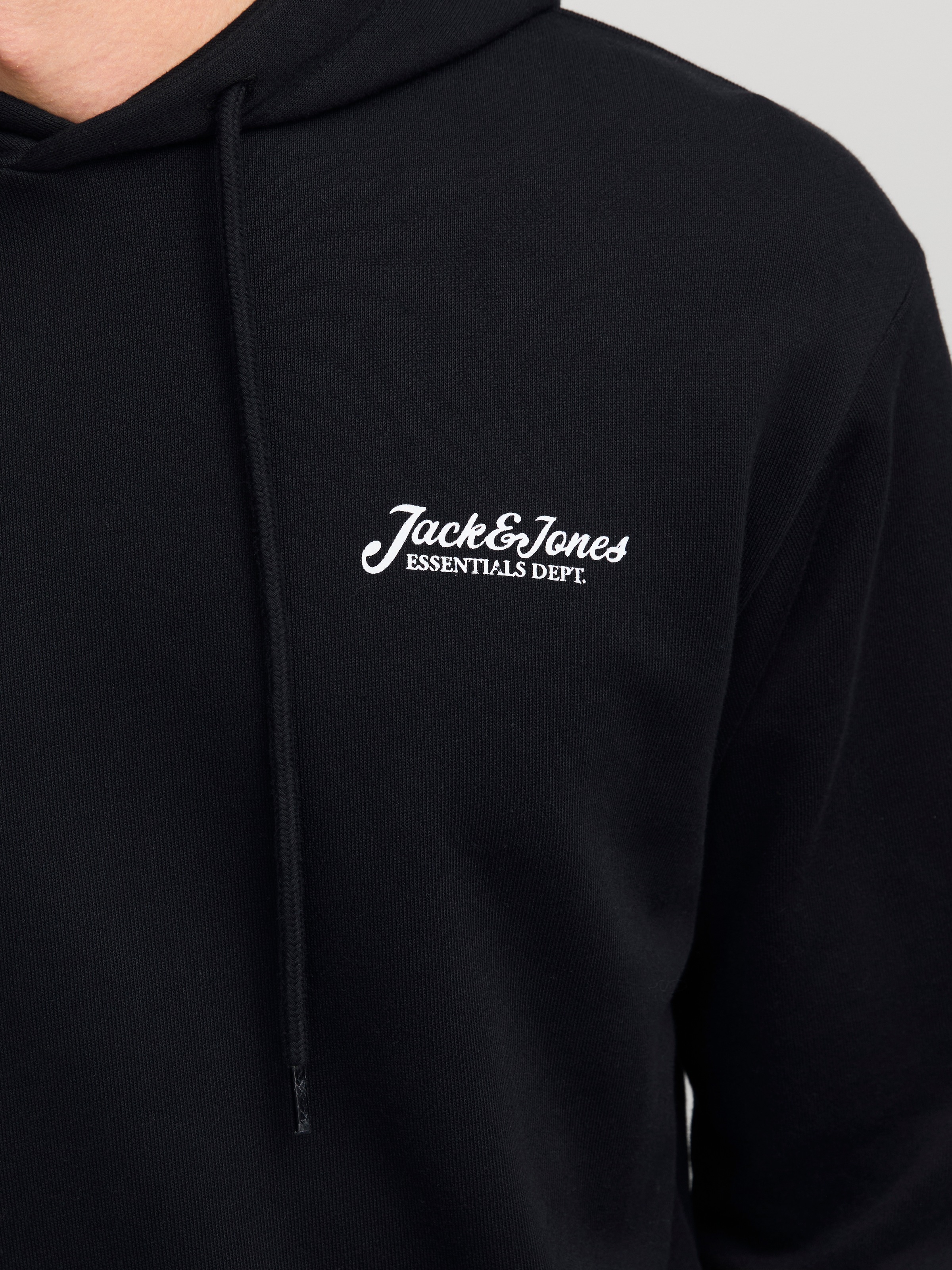 Thumbnail - Jack & Jones Kapuzensweatshirt "JJBEAU – Sweater mit Logodruck, Slim Fit und Baumwolle", unifarben, modisch, slim fit, a...