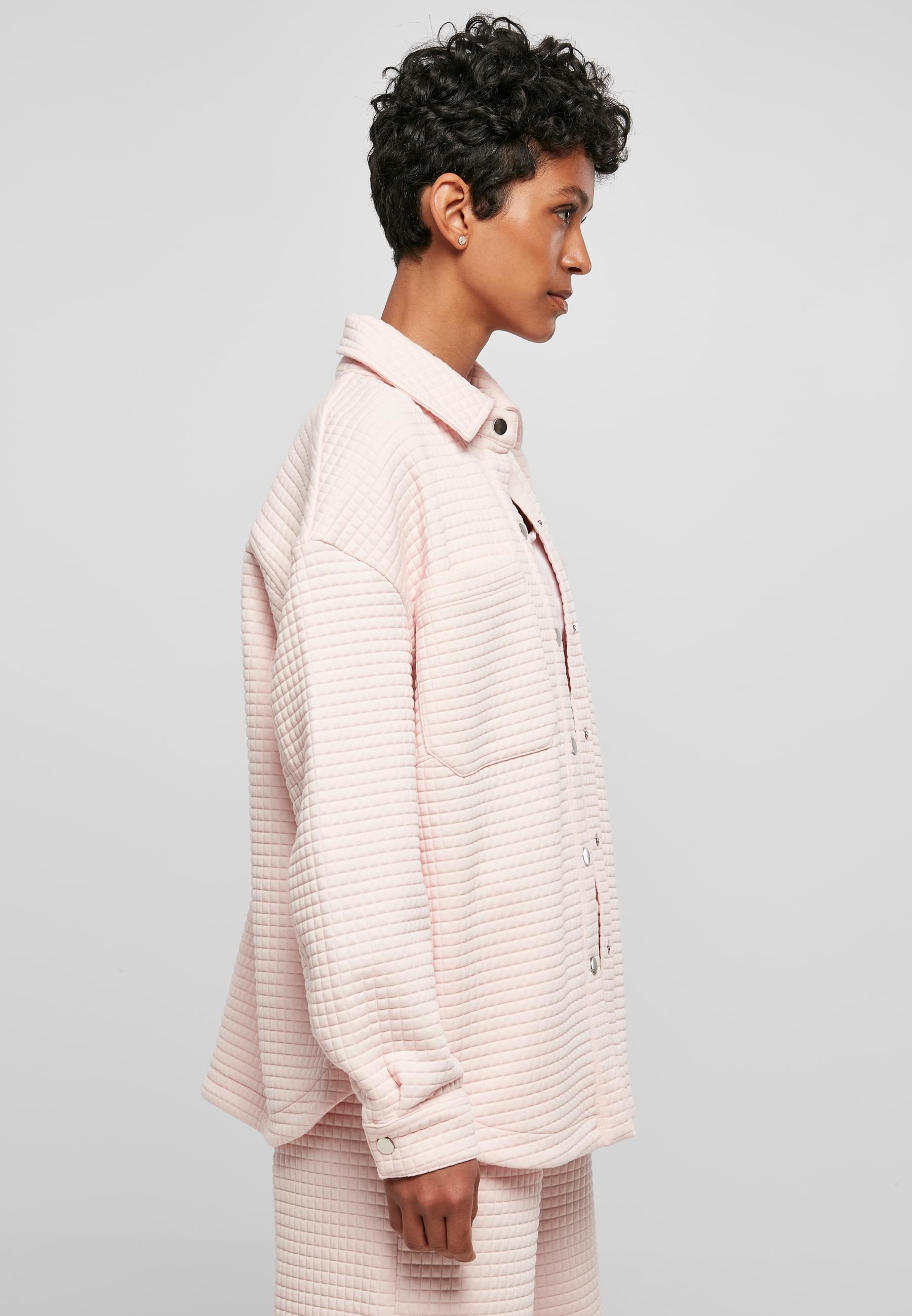 URBAN CLASSICS Sweatjacke »Urban Classics Damen Ladies Quilted Sweat Overshirt«