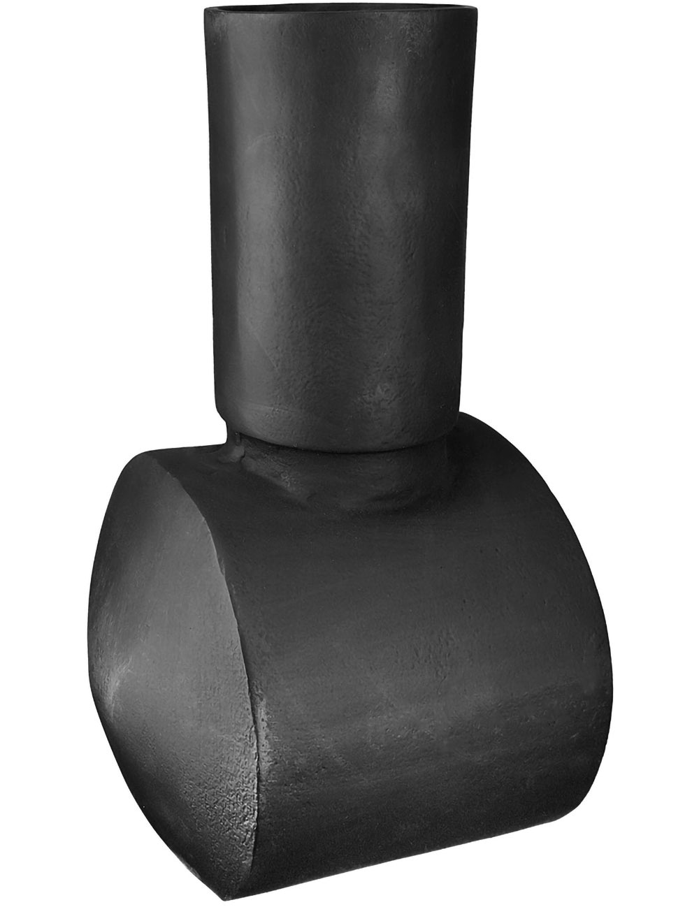 Casablanca by Gilde Dekovase "Vase Train, Höhe ca. 30 cm, aus Aluminium, nicht wasserdicht" Vasenöffnung ca. 9 cm, nur für Dekozwecke geeignet