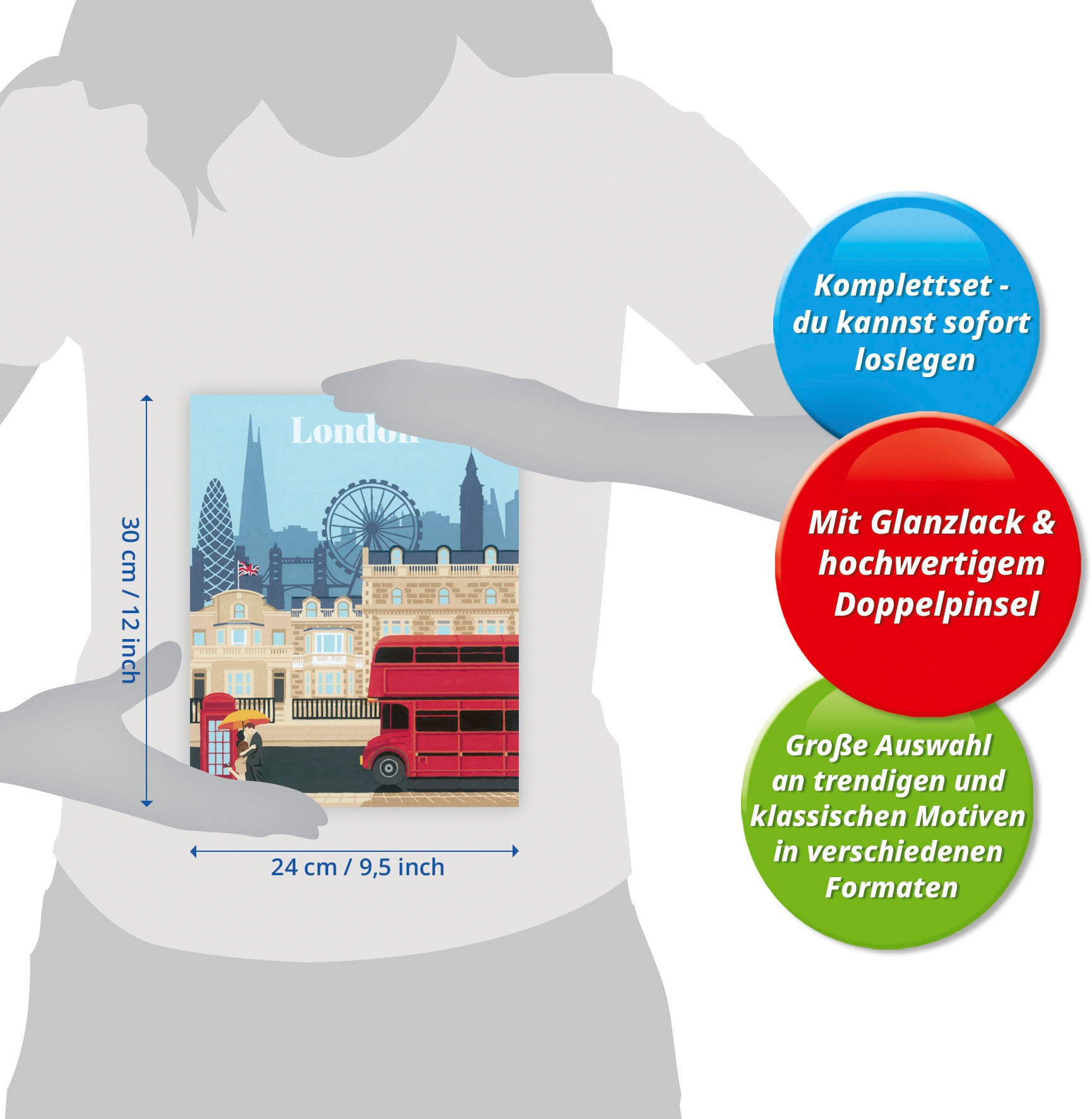 Ravensburger Malen nach Zahlen »CreArt, Colorful London«, Made in Europe